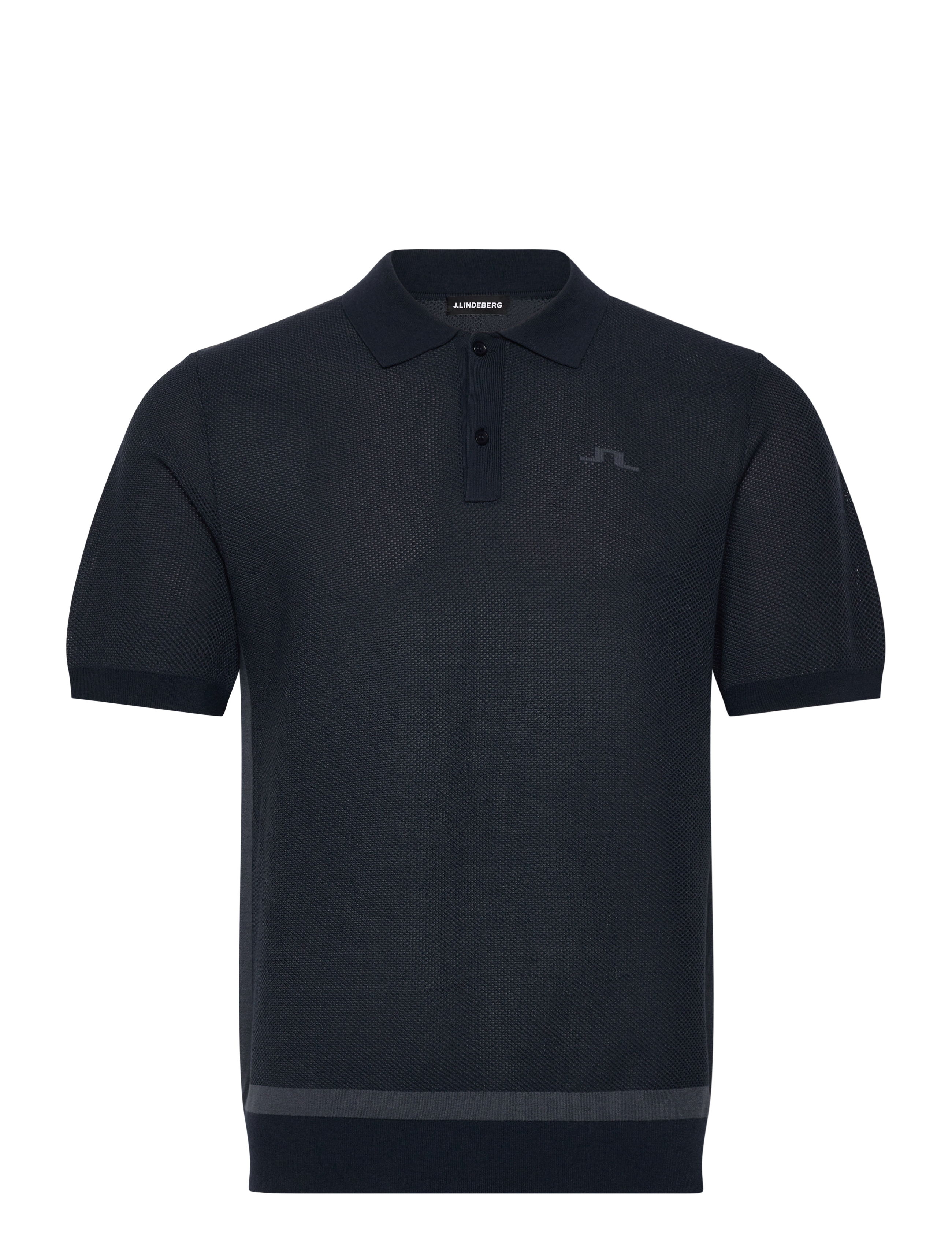 J. Lindeberg Reymond Structure Knit Polo - Strickmode - OMBRE BLUE / navy