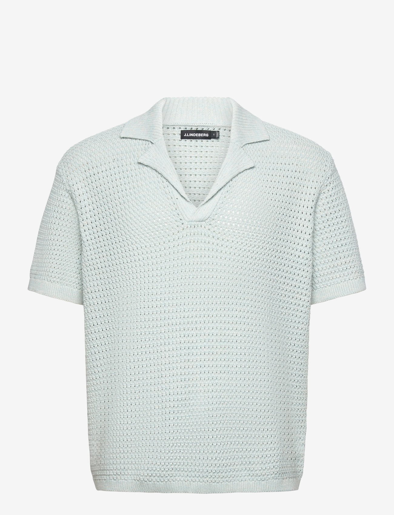 J. Lindeberg - Ethan Open Collar Knit Polo - polostrik - winter sky - 1