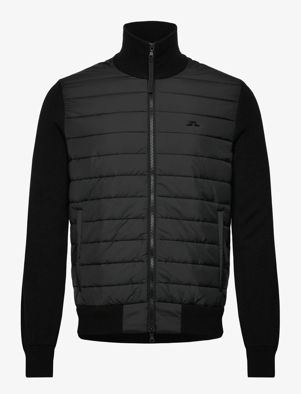 J. Lindeberg - Bodie Knitted Hybrid Jacket - hübriidjoped - black - 1