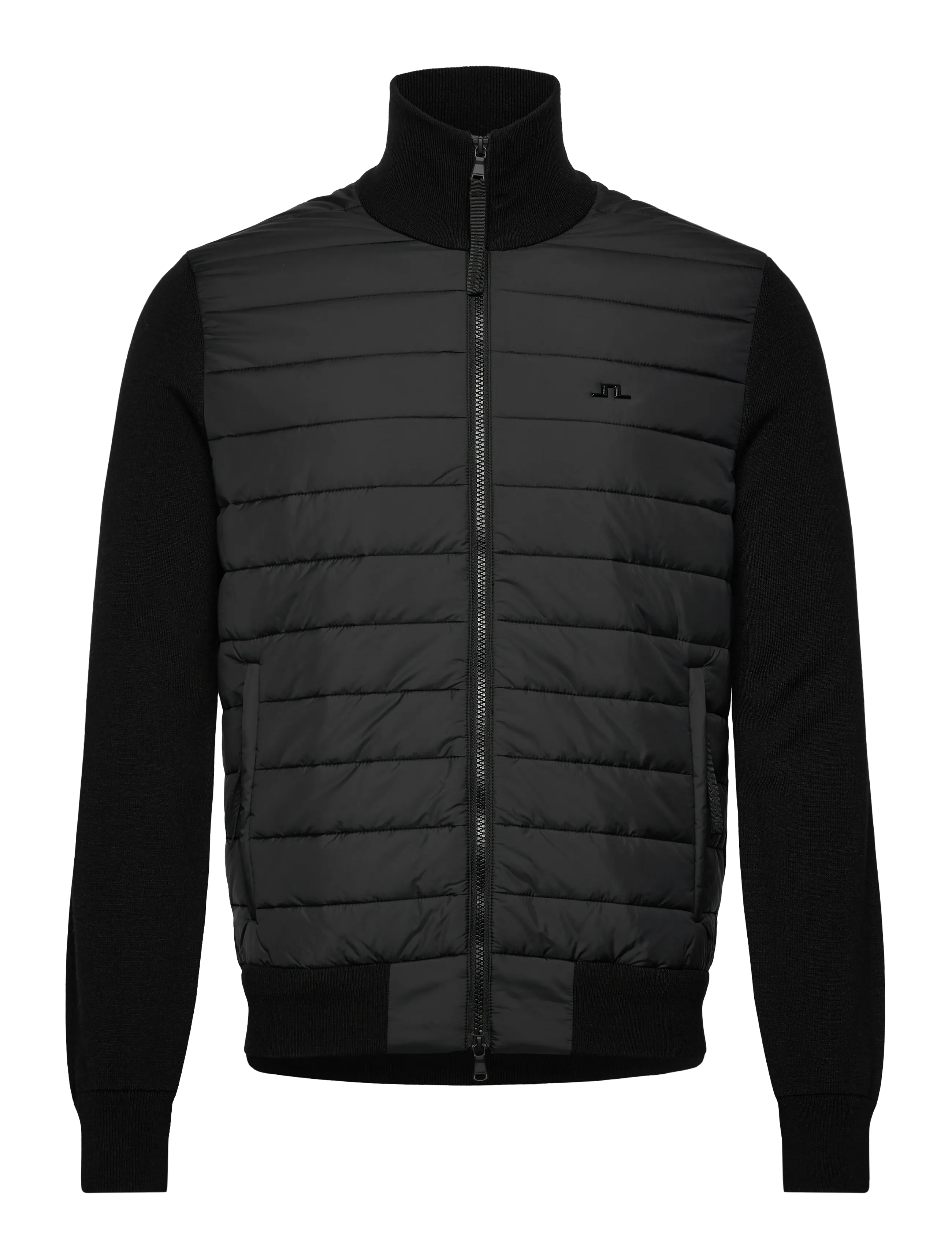 J. Lindeberg - Bodie Knitted Hybrid Jacket - black - 1
