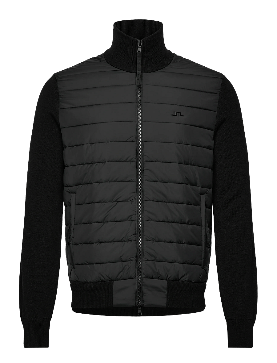 J. Lindeberg - Bodie Knitted Hybrid Jacket - black - 1