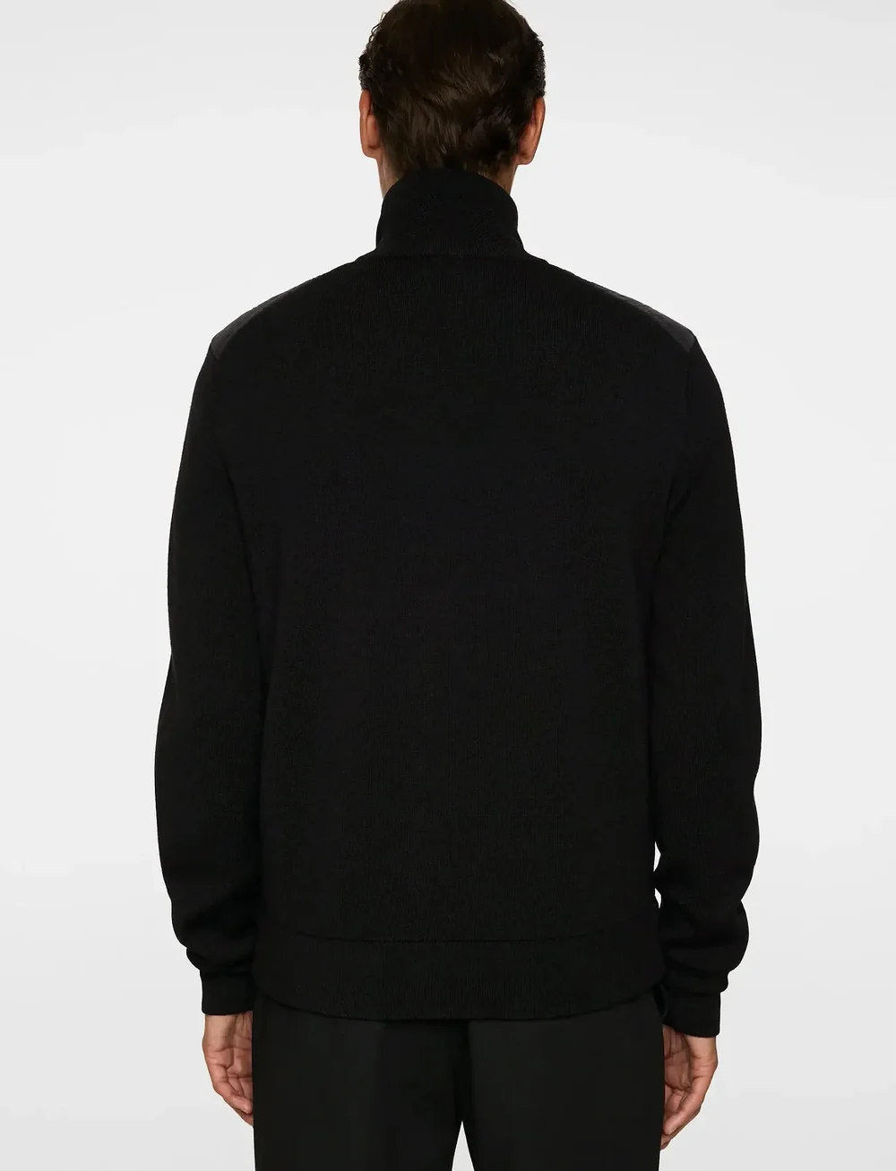 J. Lindeberg - Bodie Knitted Hybrid Jacket - hübriidjoped - black - 3