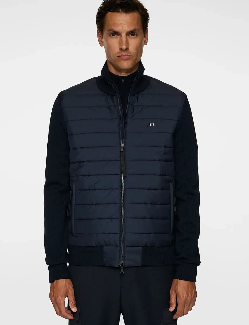 J. Lindeberg - Bodie Knitted Hybrid Jacket - hybridjakker - jl navy - 0