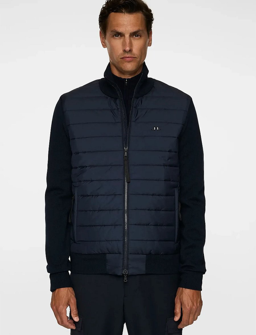 J. Lindeberg - Bodie Knitted Hybrid Jacket - jl navy - 0