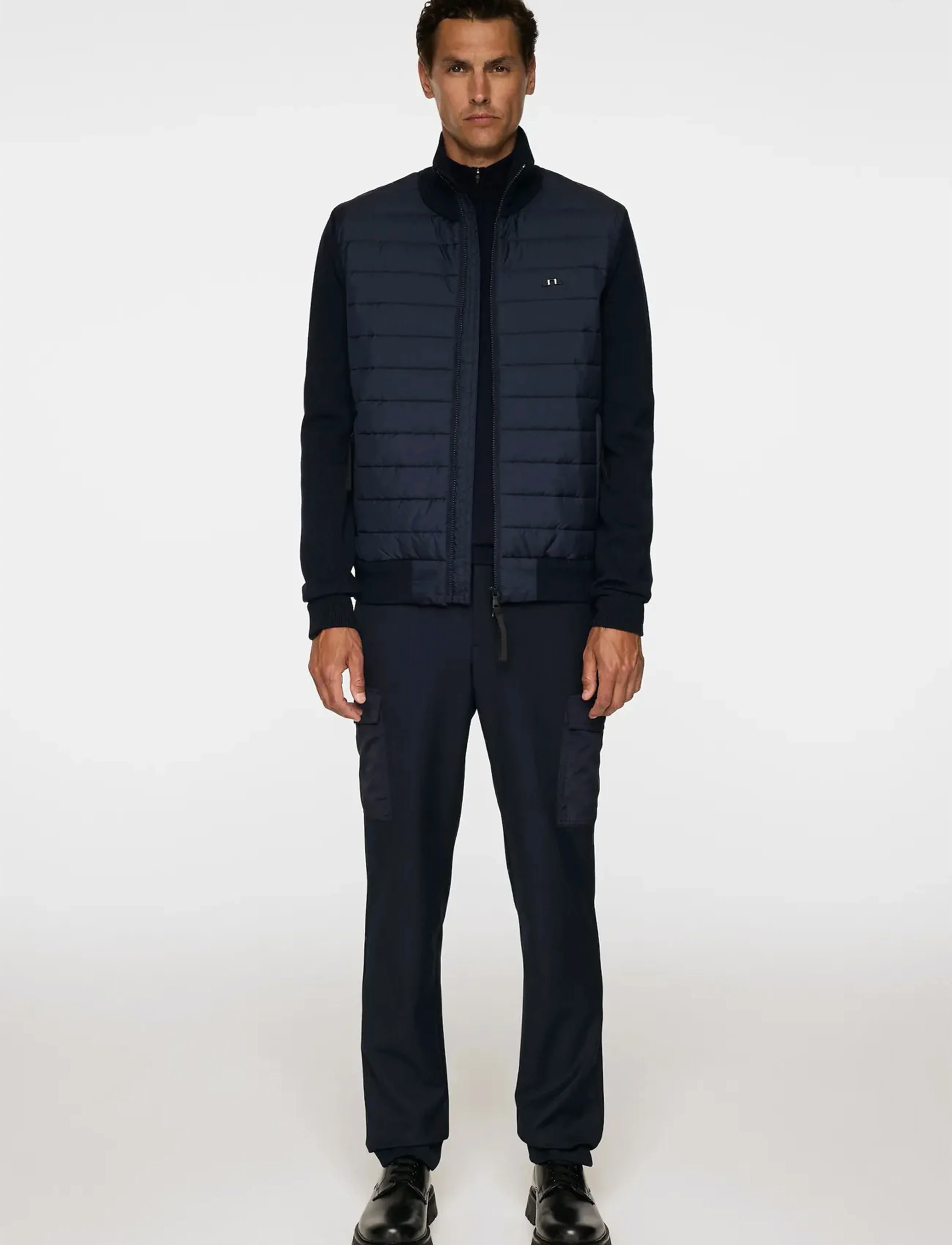 J. Lindeberg - Bodie Knitted Hybrid Jacket - jl navy - 4