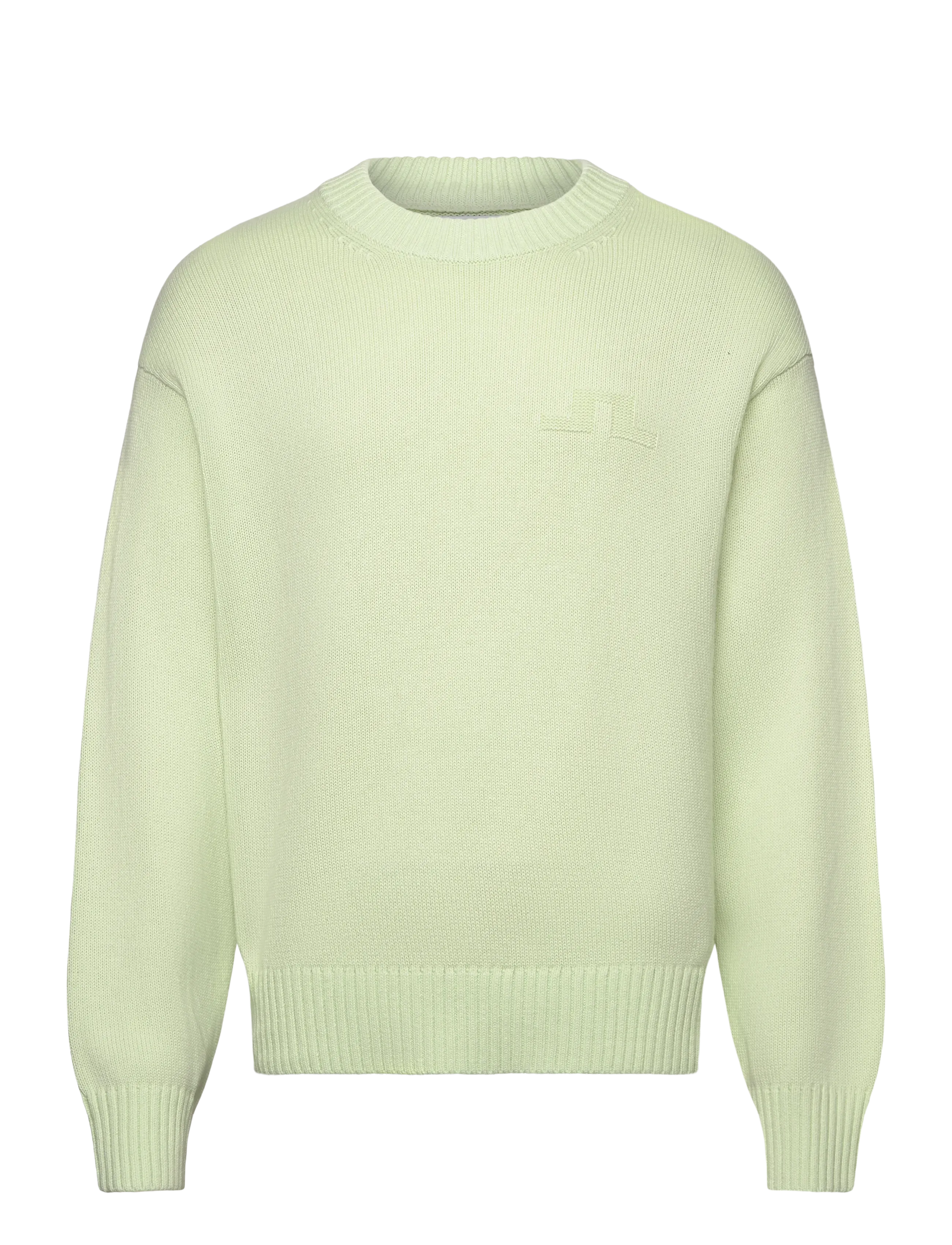 J. Lindeberg Eddy Cotton Wool Crew Neck - Strickmode - AMBROSIA / green