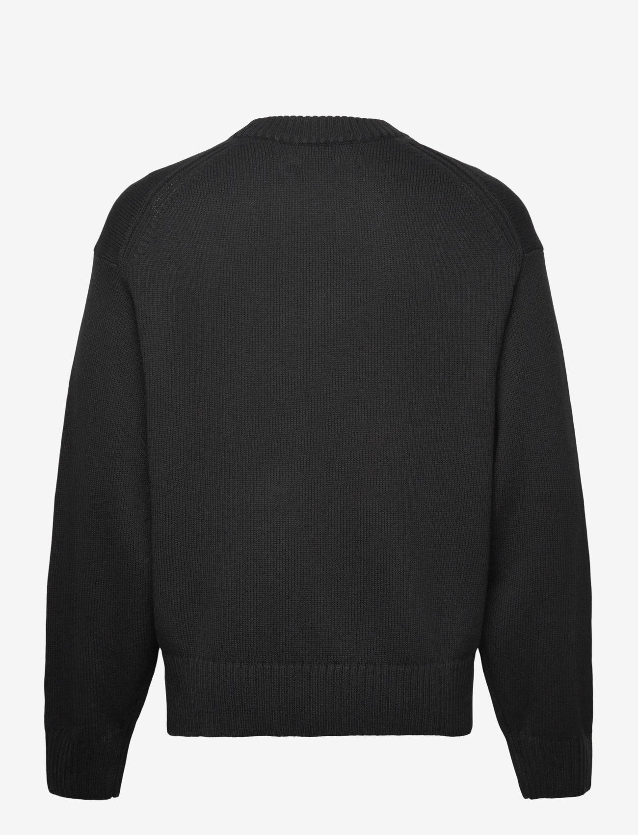 J. Lindeberg - Eddy Cotton Wool Crew Neck - Ümmarguse kaelusega kudumid - black - 2
