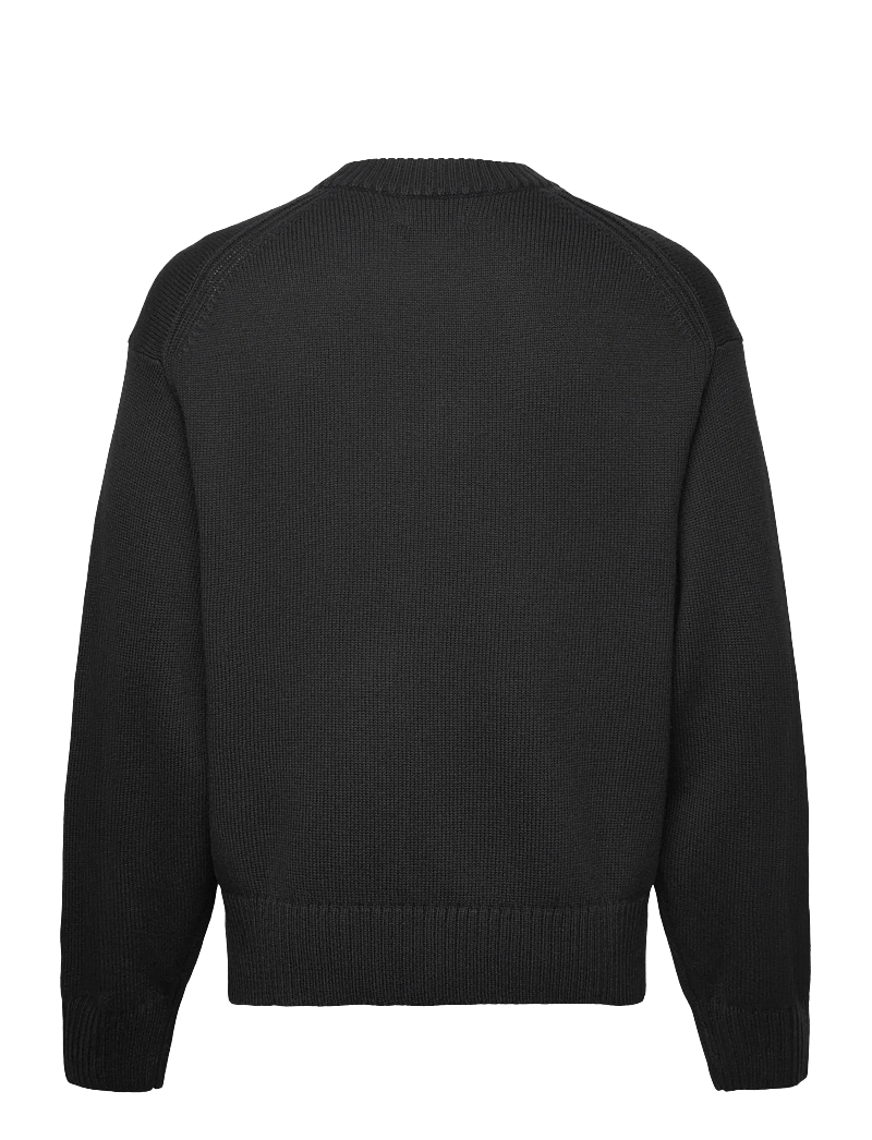 J. Lindeberg - Eddy Cotton Wool Crew Neck - Ümmarguse kaelusega kudumid - black - 2