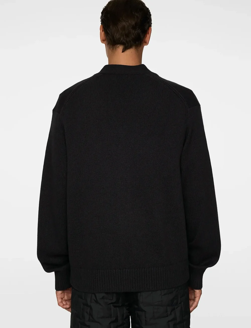 J. Lindeberg - Eddy Wool Blend Cardigan - kardiganid - black - 3