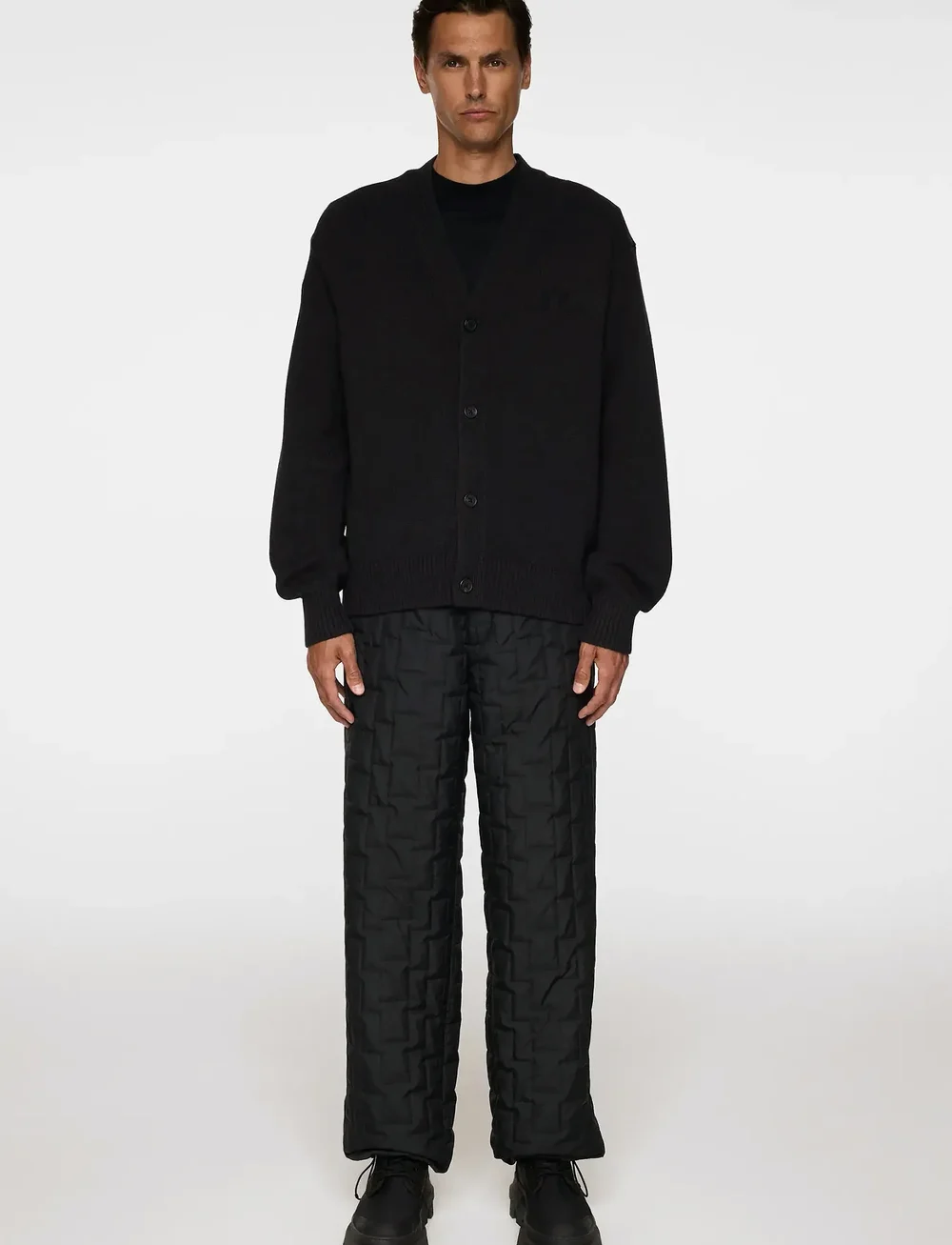 J. Lindeberg - Eddy Wool Blend Cardigan - kardiganid - black - 4