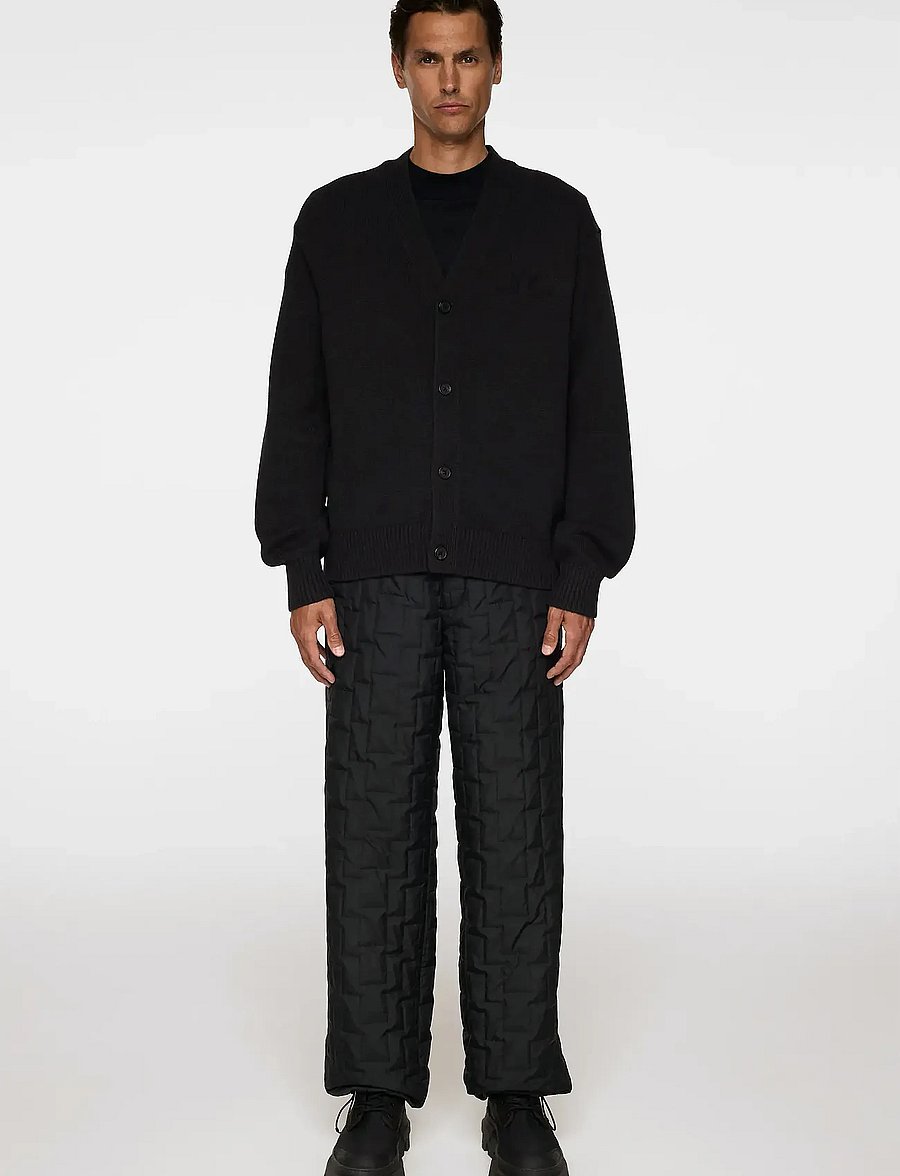 J. Lindeberg - Eddy Wool Blend Cardigan - cardigans - black - 4