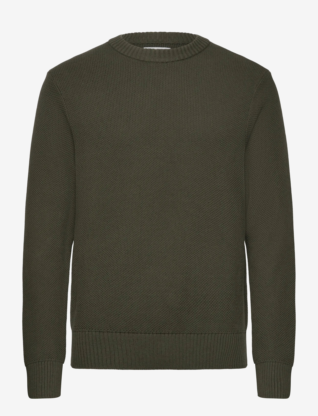 J. Lindeberg - Oliver Structure Sweater - rundhalsad - forest green - 1