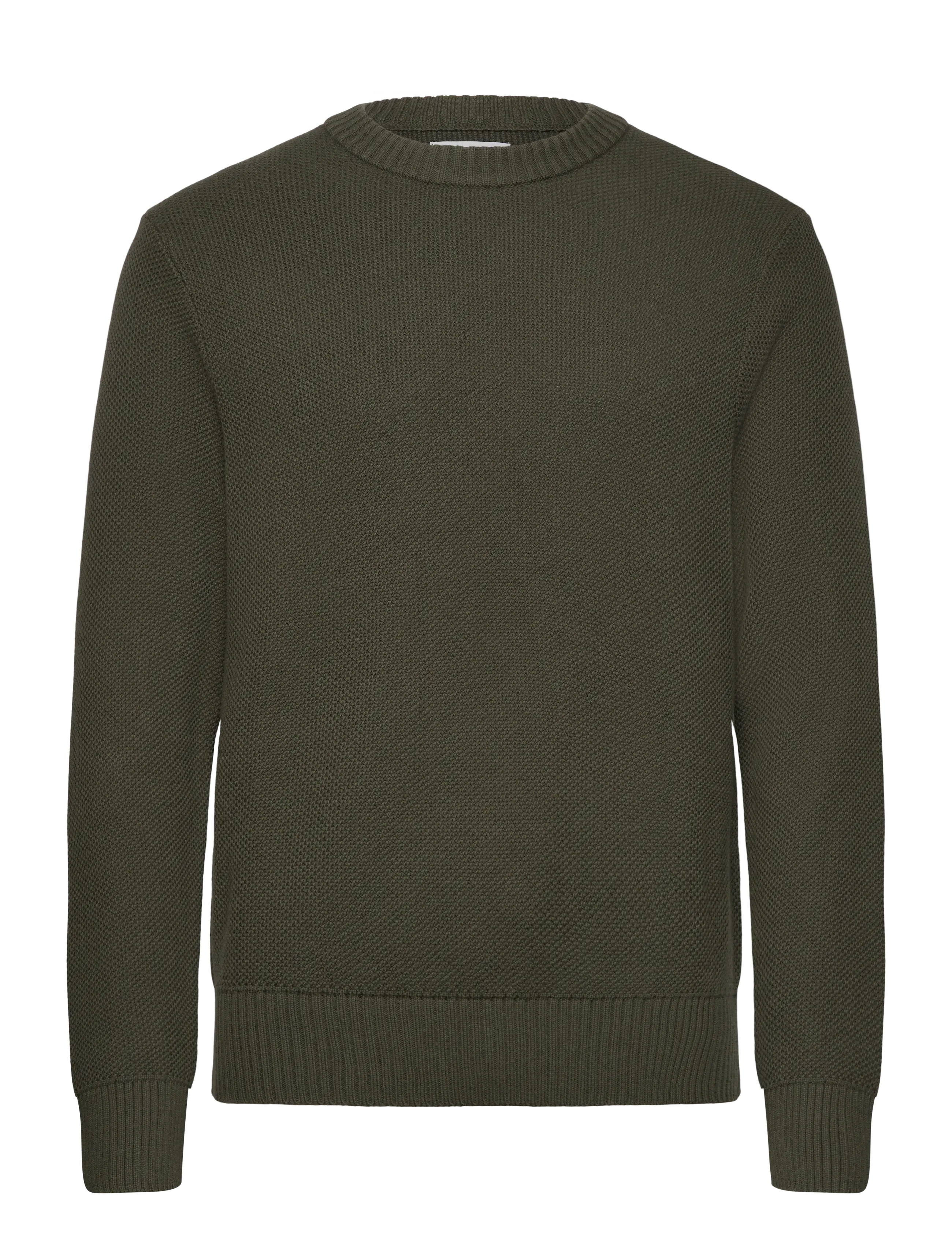 J. Lindeberg Oliver Structure Sweater - Strickmode - FOREST GREEN / khaki/green