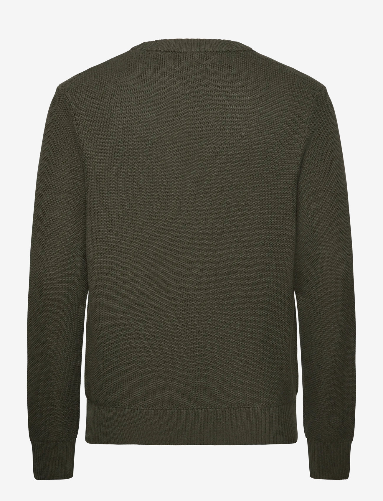 J. Lindeberg - Oliver Structure Sweater - rundhalsad - forest green - 2