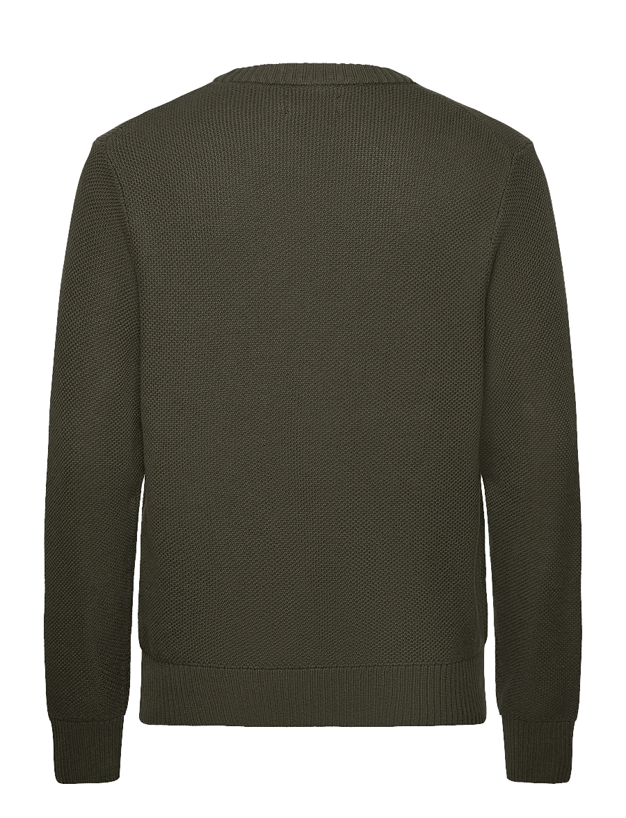 J. Lindeberg - Oliver Structure Sweater - rund hals - forest green - 2