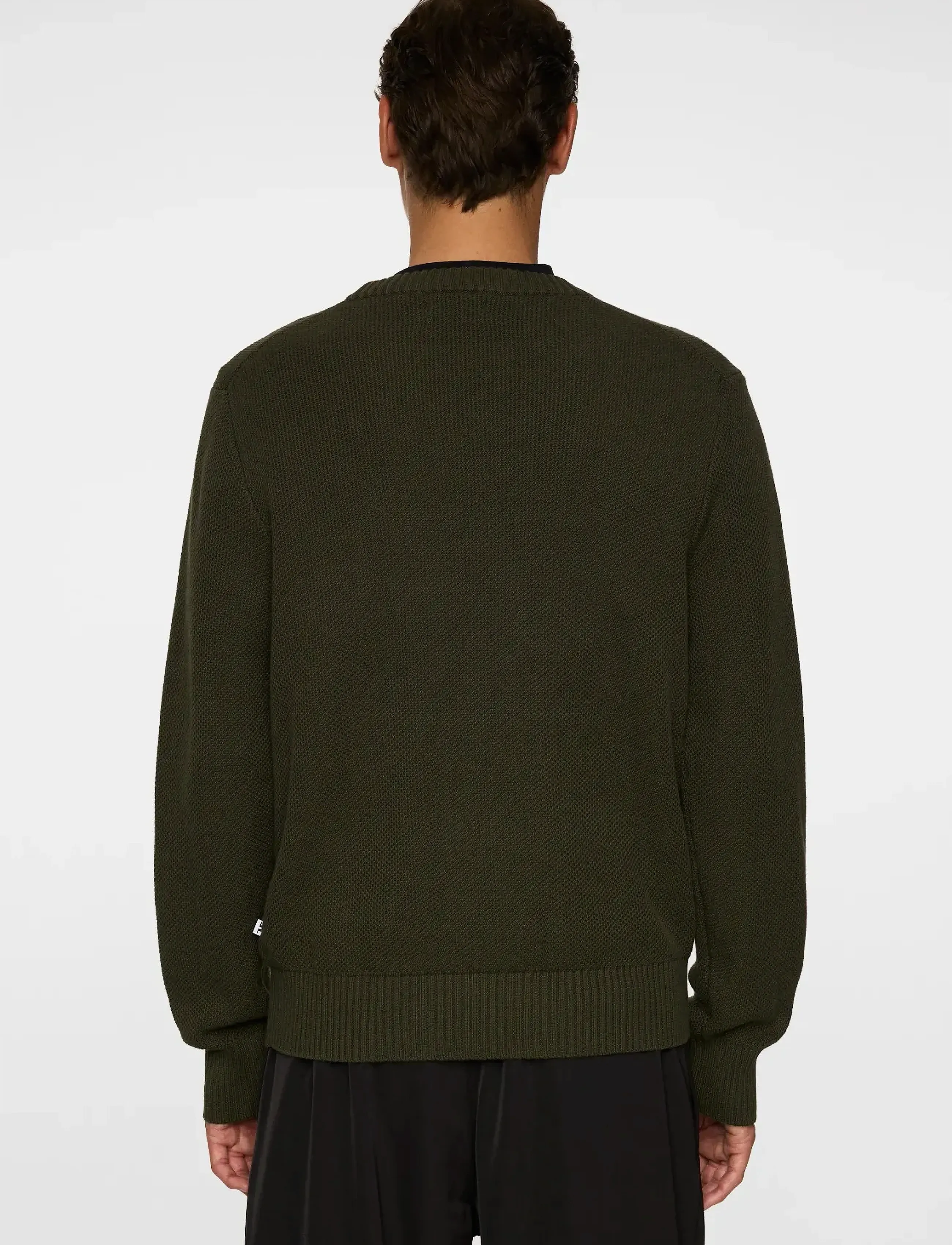 J. Lindeberg - Oliver Structure Sweater - Ümmarguse kaelusega kudumid - forest green - 3