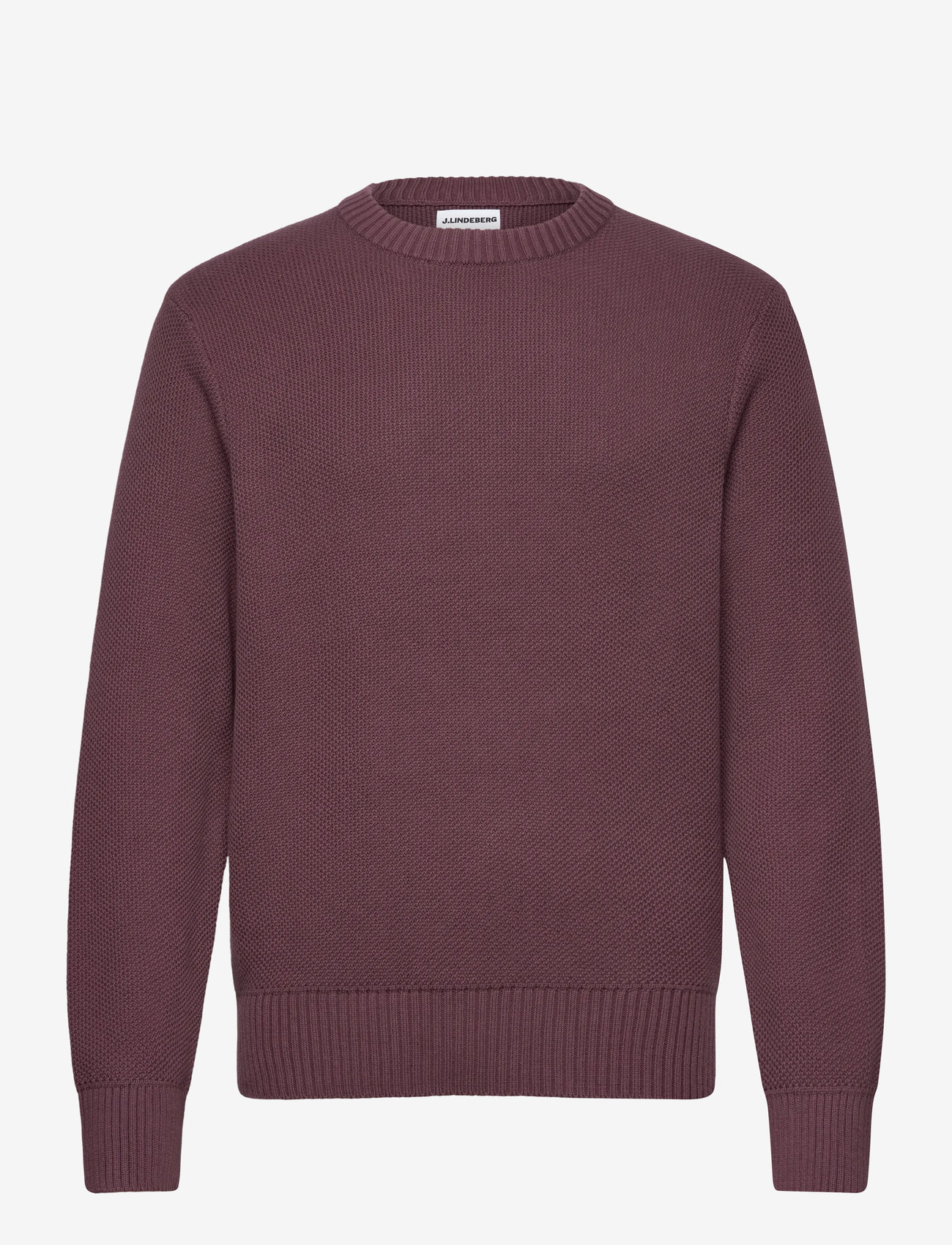 J. Lindeberg - Oliver Structure Sweater - okrągły dekolt - huckleberry - 1