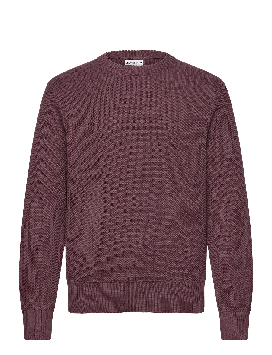 J. Lindeberg - Oliver Structure Sweater - rundhals - huckleberry - 1