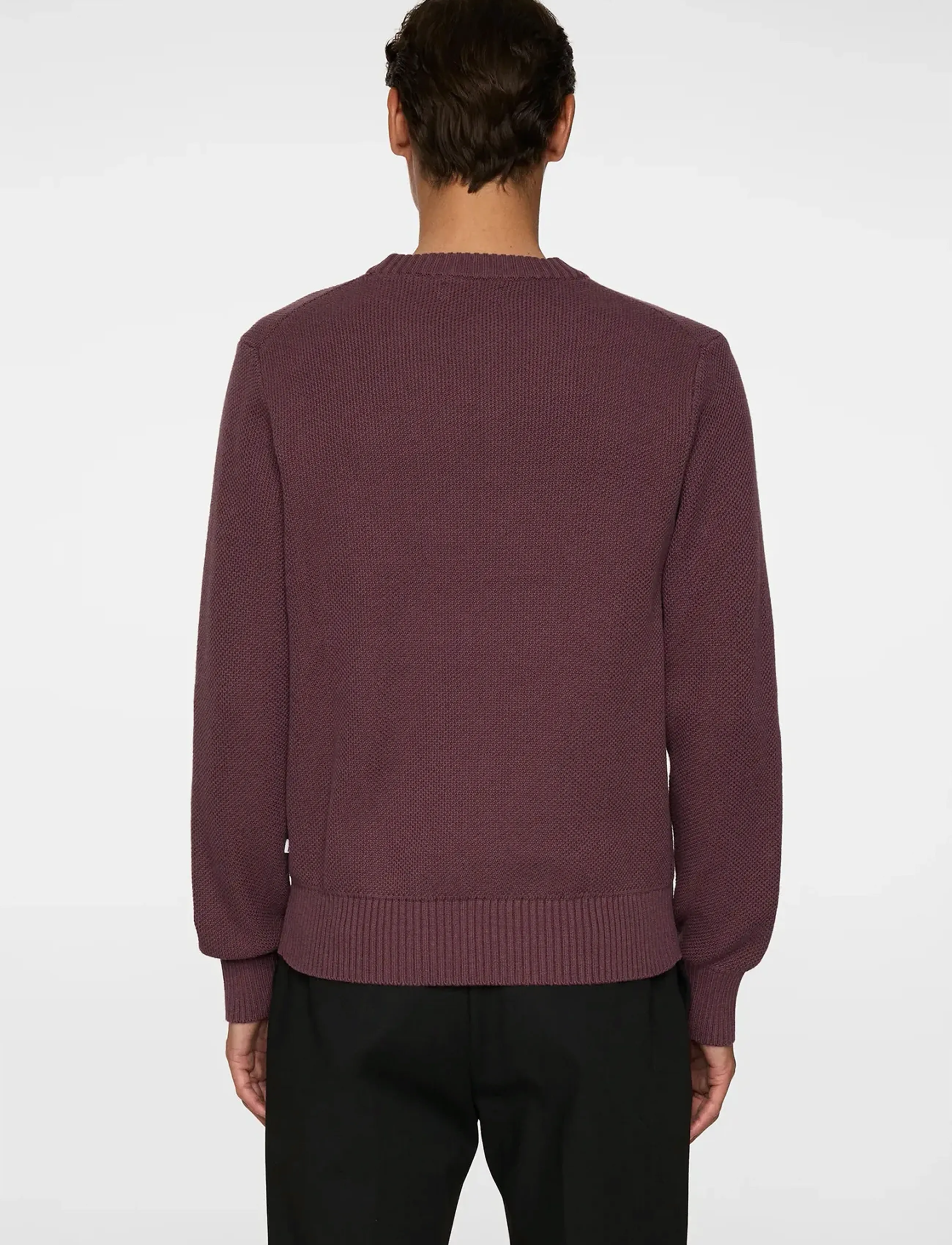 J. Lindeberg - Oliver Structure Sweater - rund hals - huckleberry - 3