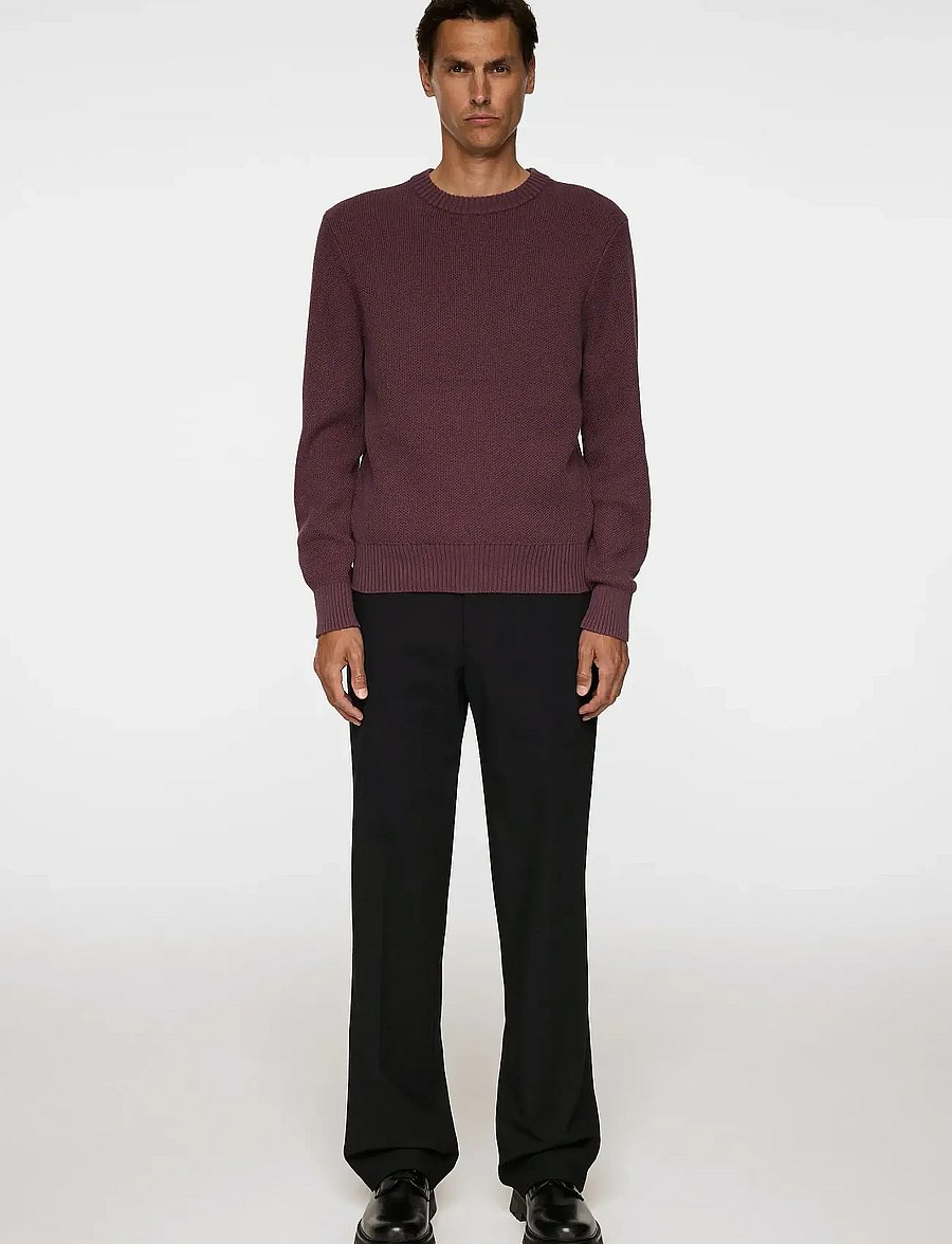 J. Lindeberg - Oliver Structure Sweater - rundhals - huckleberry - 4