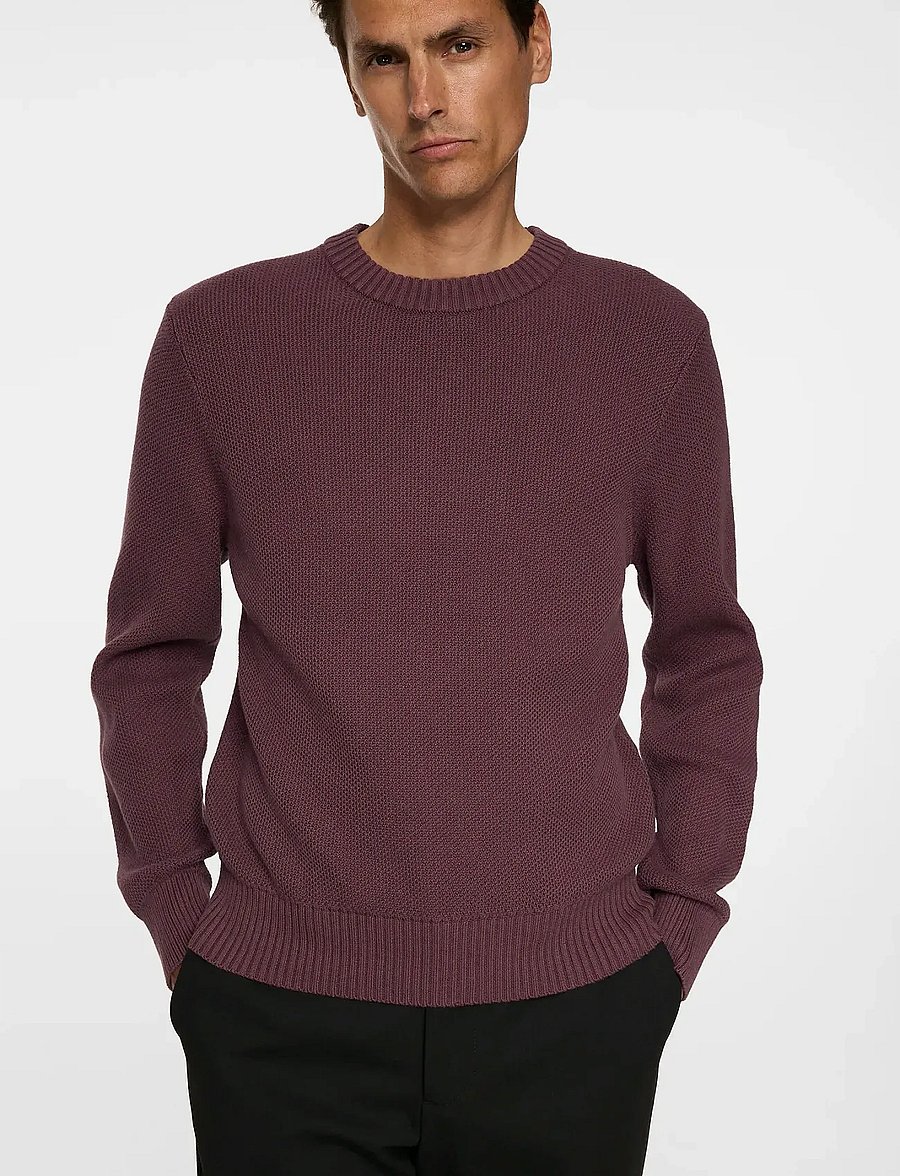 J. Lindeberg - Oliver Structure Sweater - rundhals - huckleberry - 5