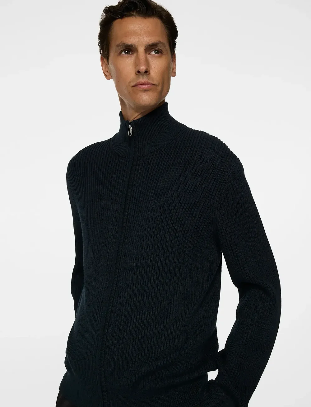J. Lindeberg - Alexis Full Zip Cardigan - lukuga džemprid - jl navy - 5