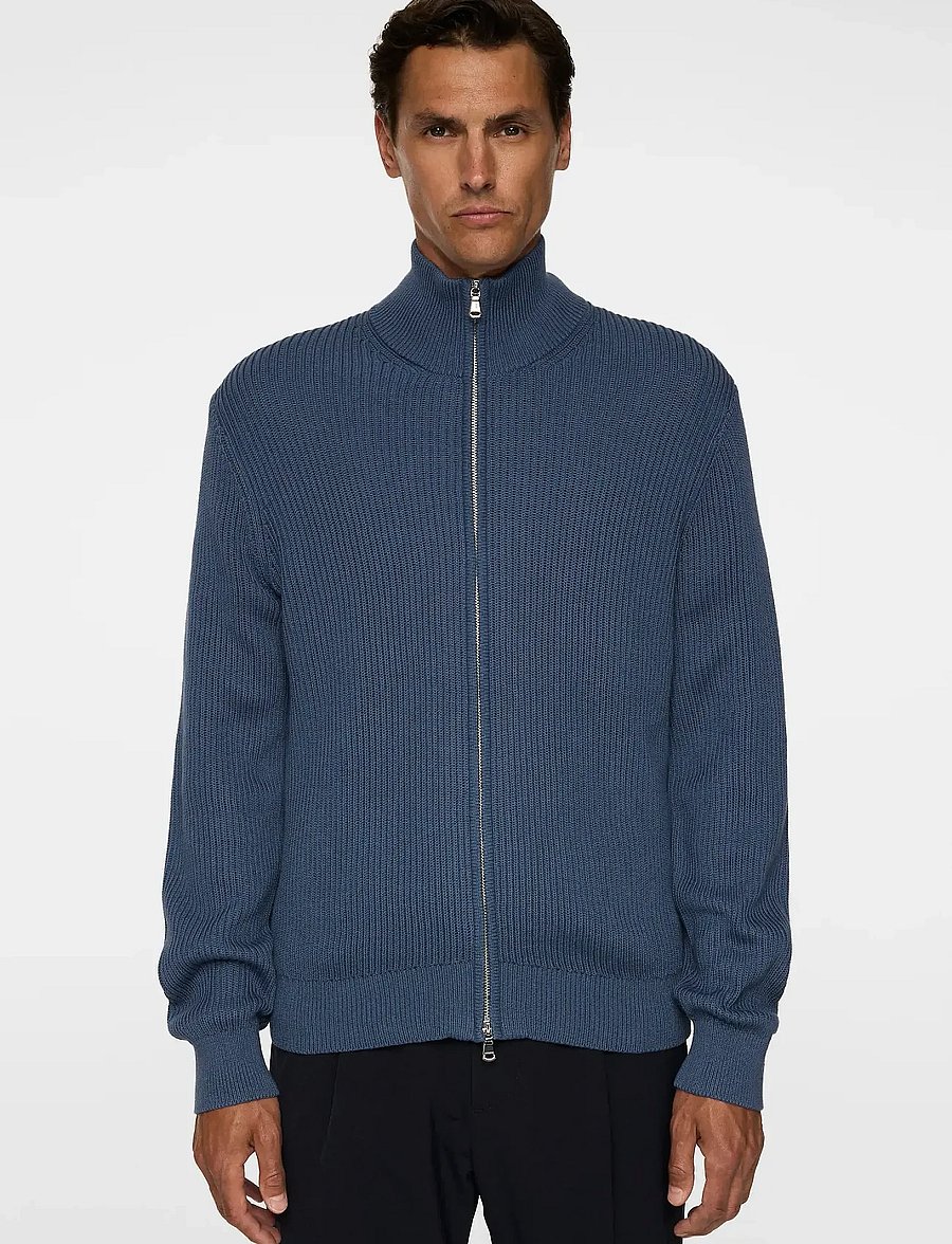 J. Lindeberg - Alexis Full Zip Cardigan - vintage indigo - 0
