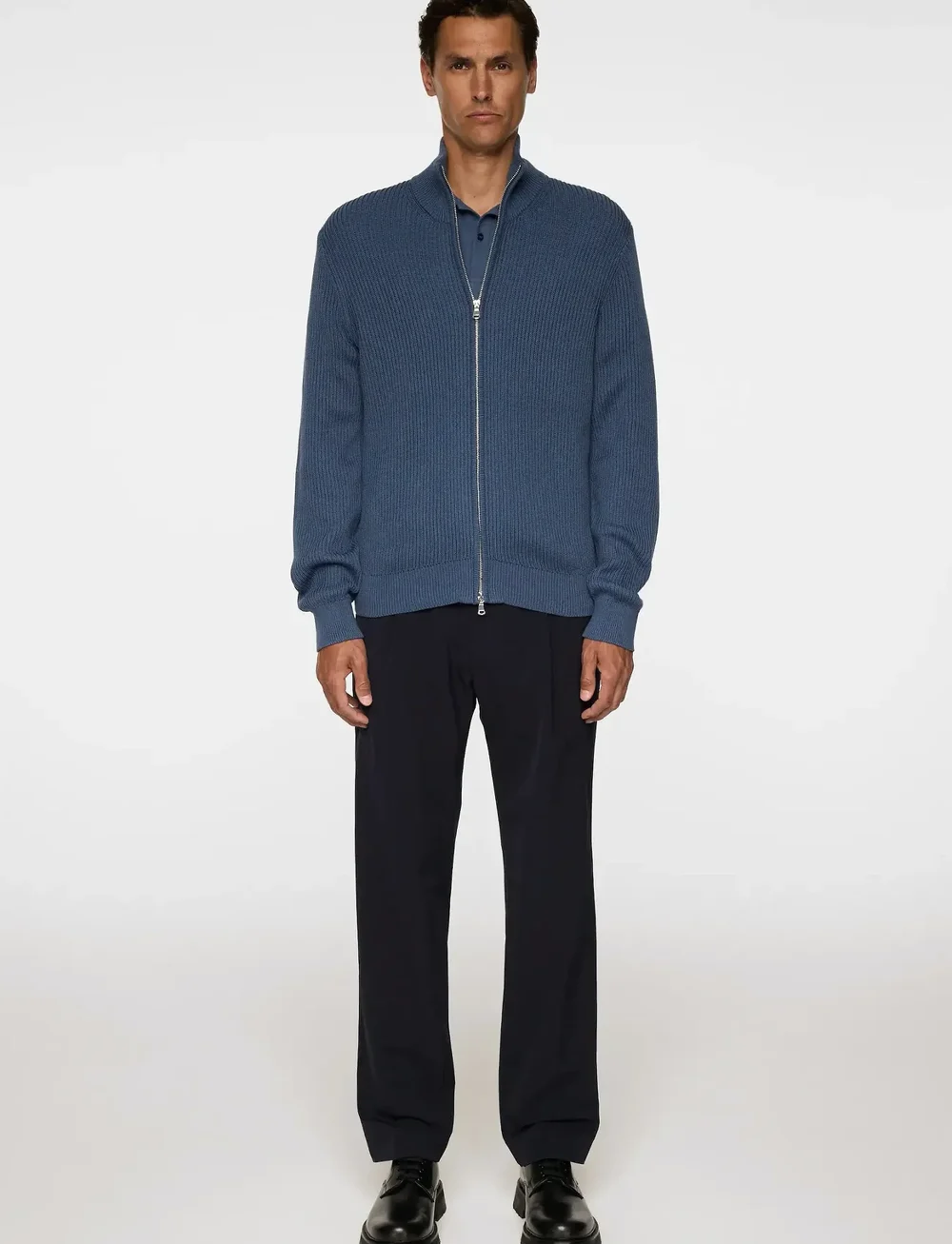 J. Lindeberg - Alexis Full Zip Cardigan - full zip tröjor - vintage indigo - 4