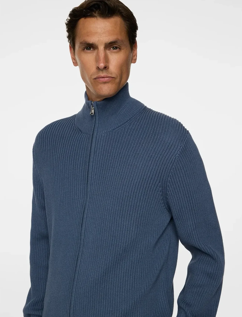 J. Lindeberg - Alexis Full Zip Cardigan - full zip tröjor - vintage indigo - 5