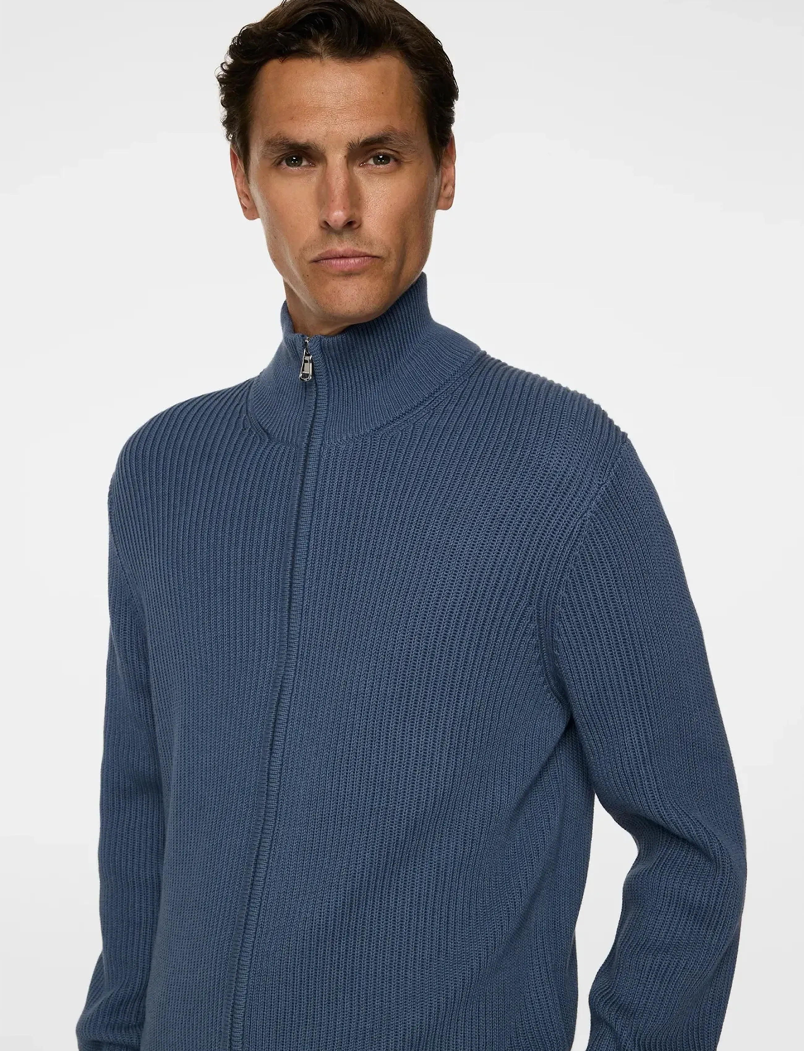 J. Lindeberg - Alexis Full Zip Cardigan - vintage indigo - 5