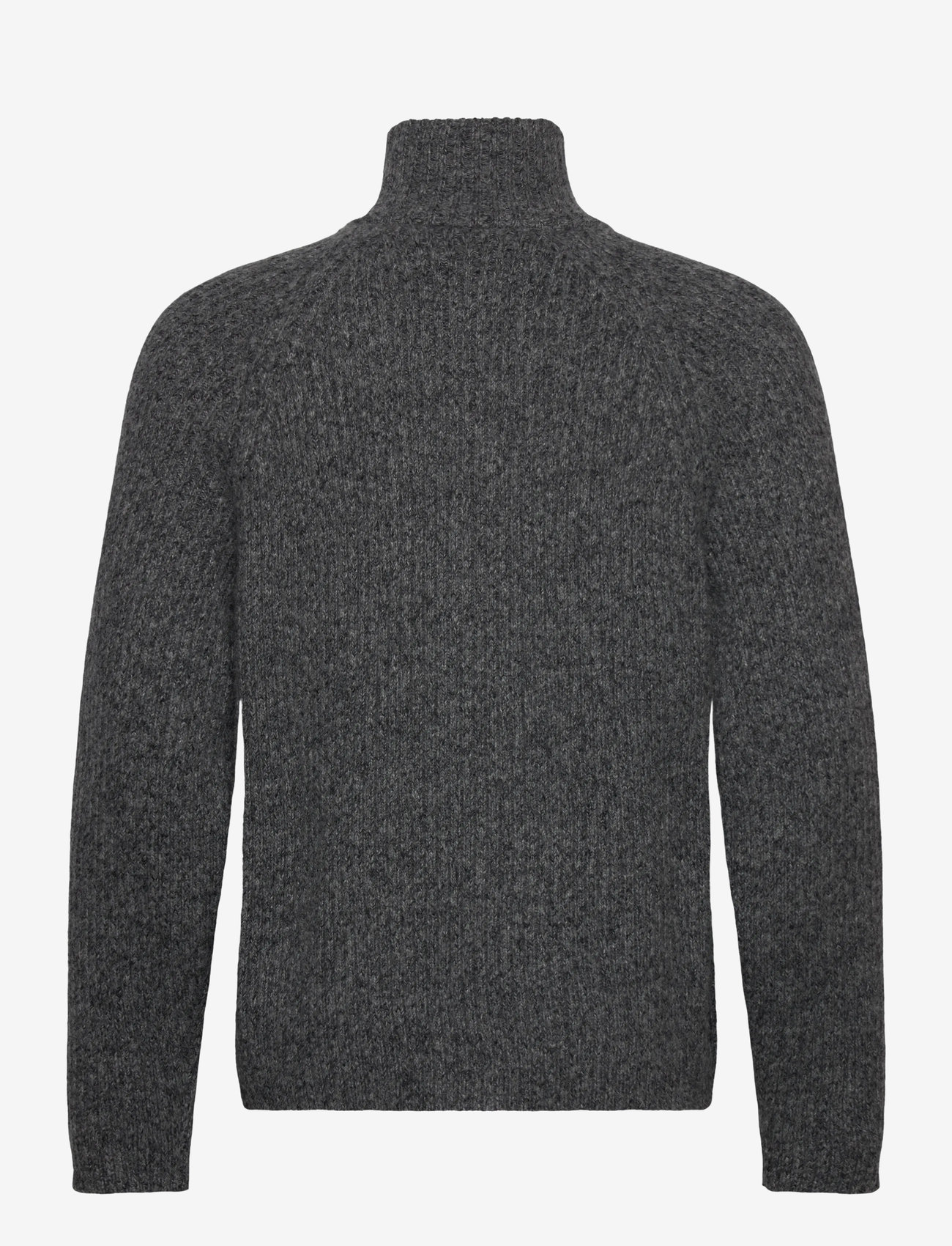 J. Lindeberg - Victor Zip Wool Sweater - tõmblukk-kaelusega dressipluusid - dark grey melange - 2