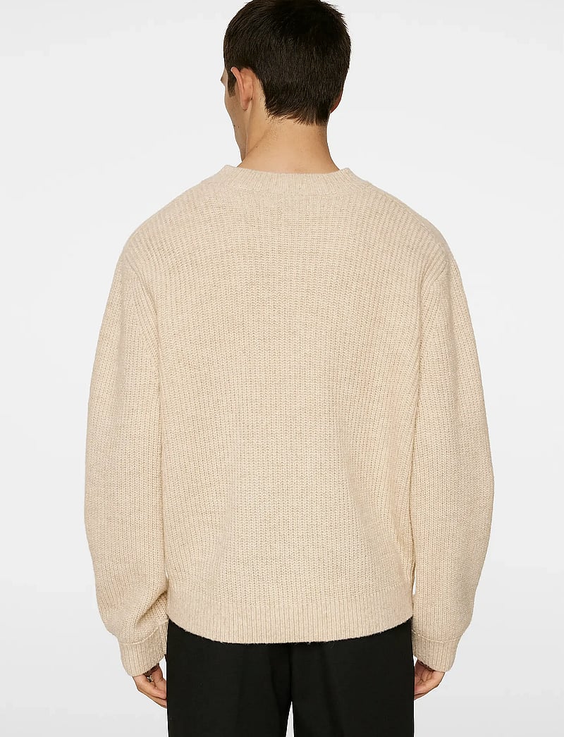 J. Lindeberg - Vitor V-neck Heavy Knit - v-ausschnitt - moonbeam melange - 3