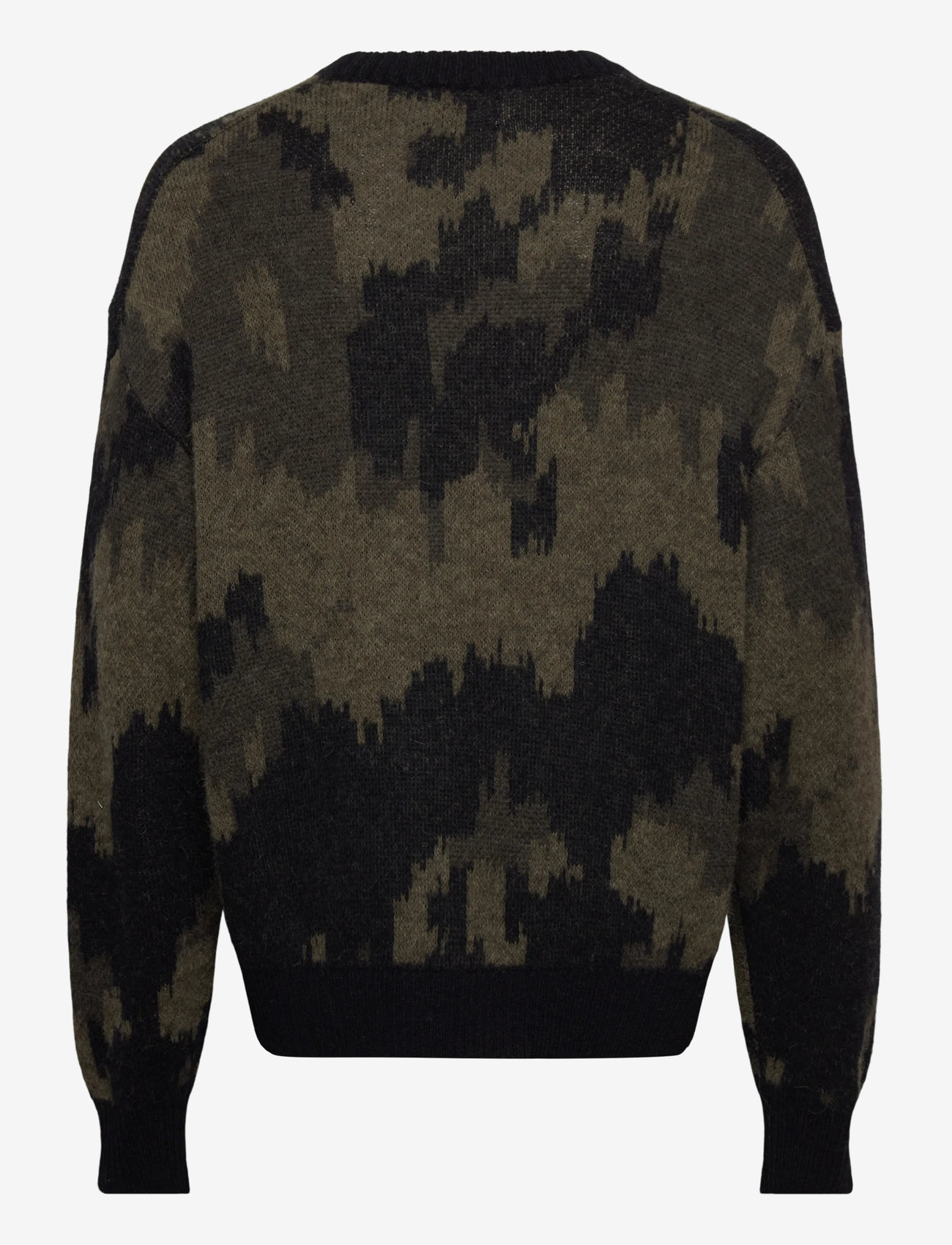 J. Lindeberg - Nate Graphic Jacquard Knit - rundhalsad - forest green - 2
