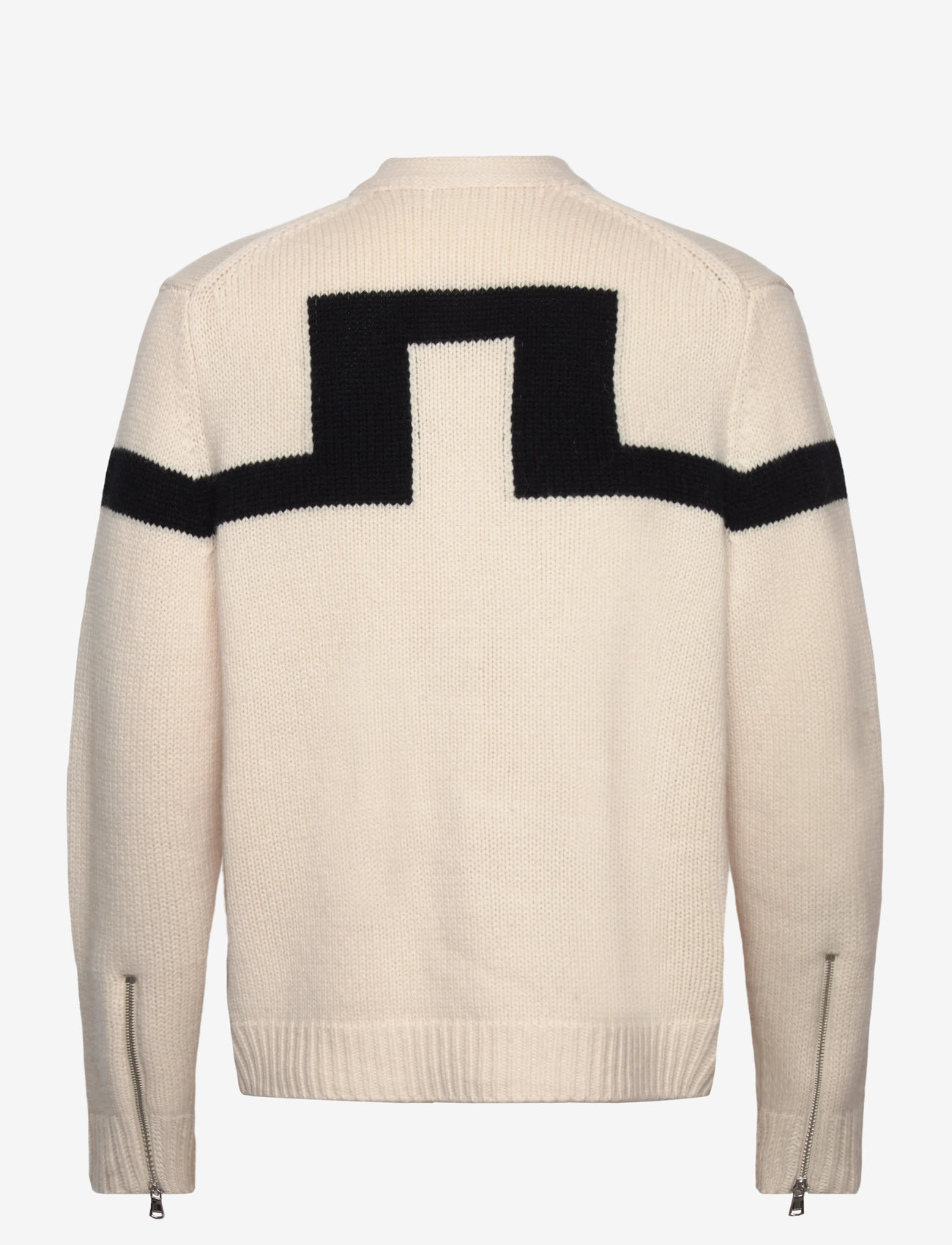 J. Lindeberg - Kessler Biker Zip Knit - swetry rozpinane na zamek - moonbeam - 2