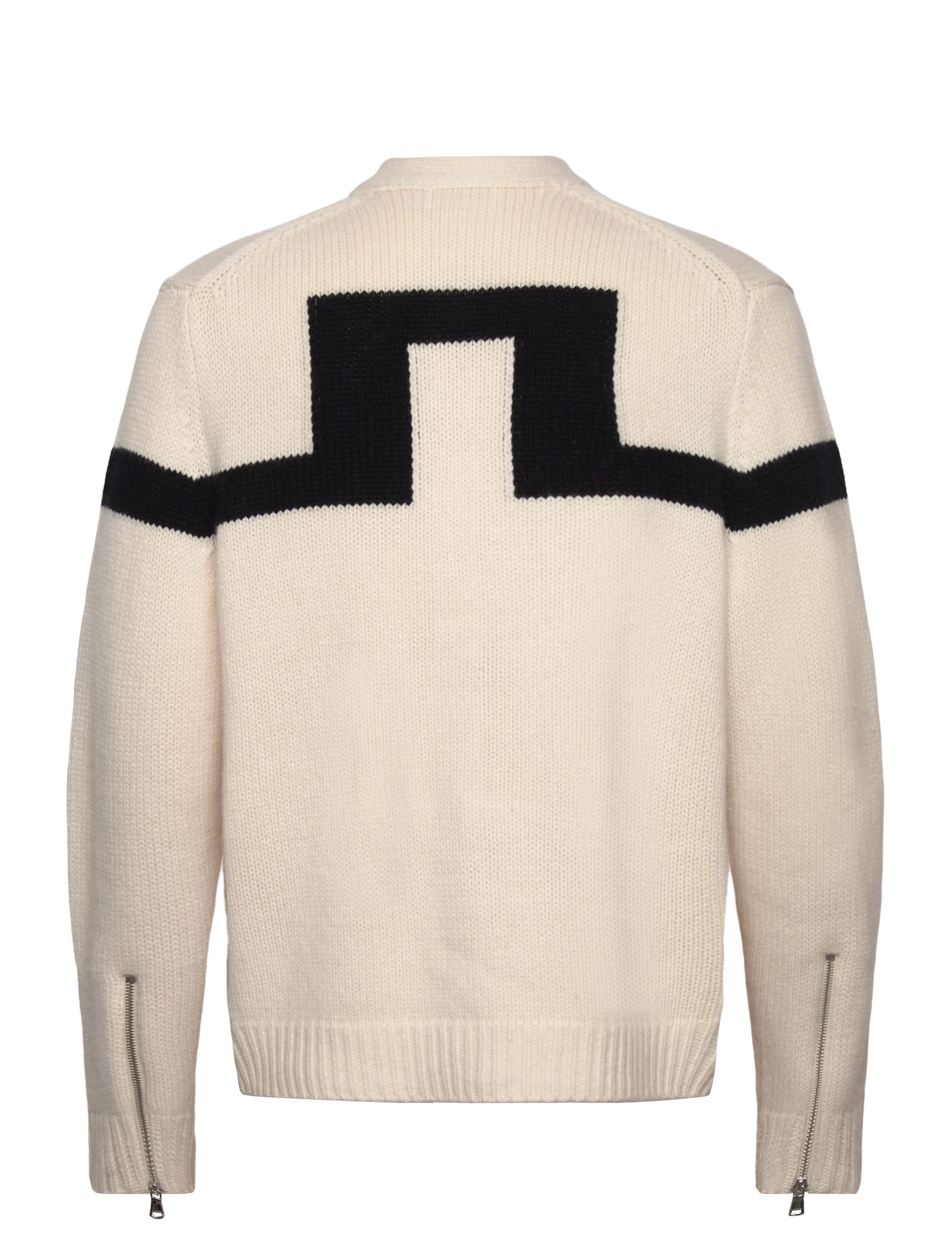J. Lindeberg - Kessler Biker Zip Knit - full zip jumpers - moonbeam - 2