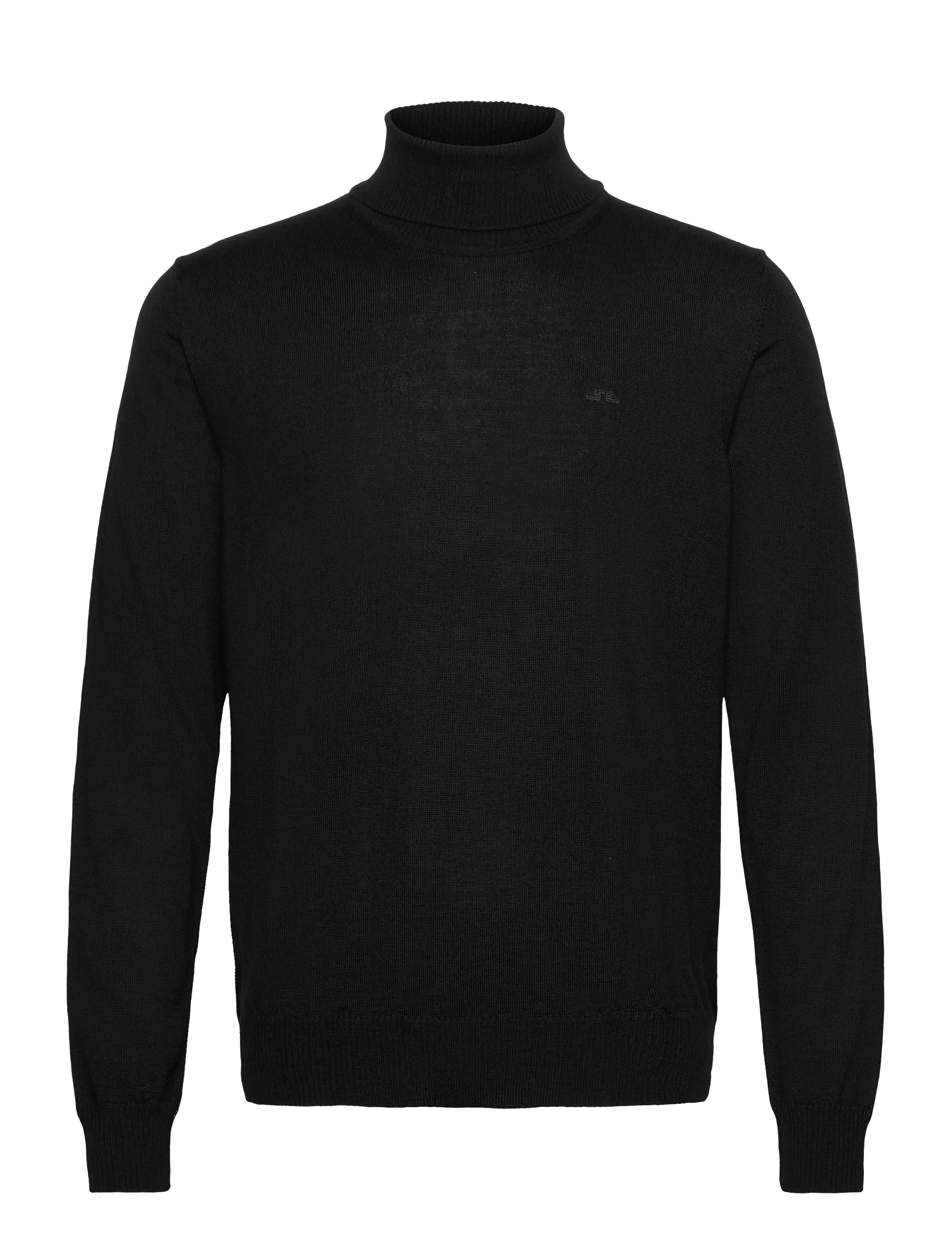 J. Lindeberg Kaden Merino Turtle Neck - Col roulé - BLACK / black