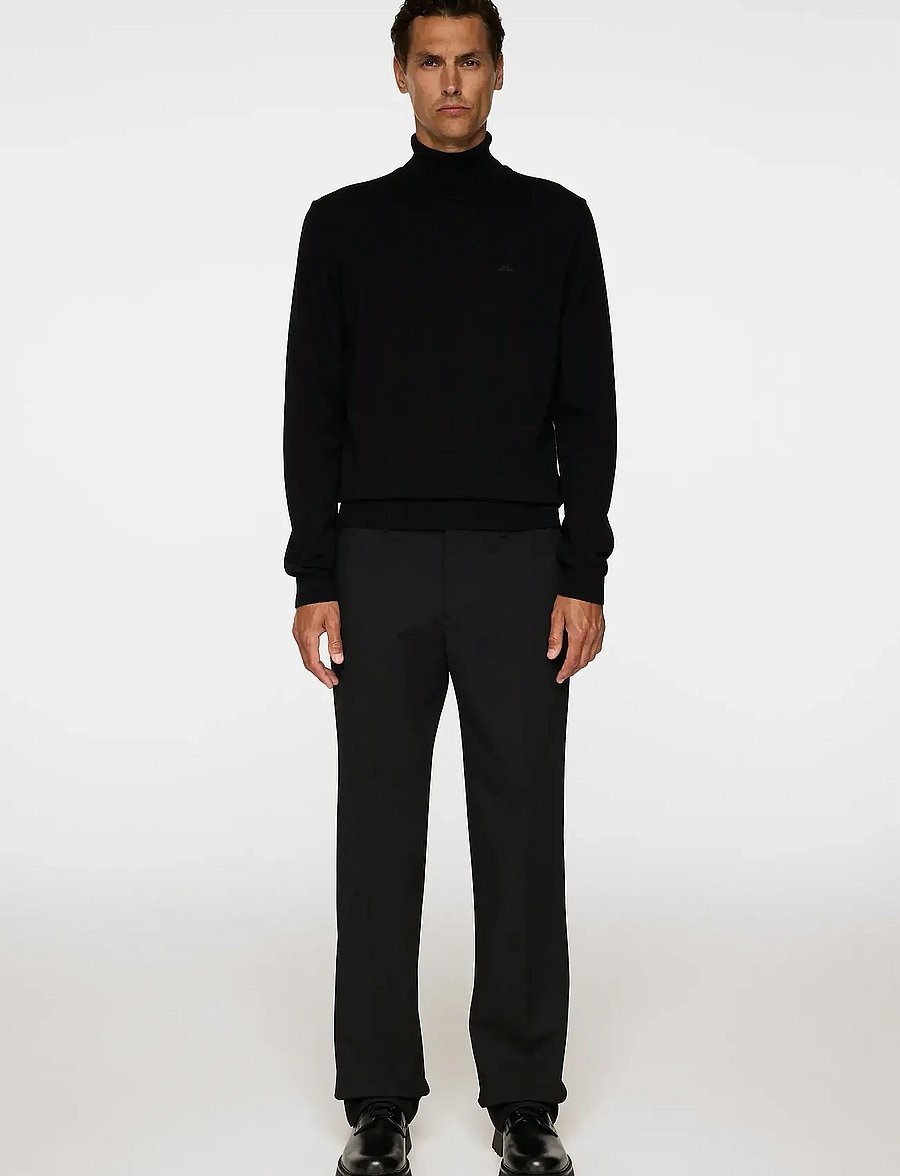 J. Lindeberg - Kaden Merino Turtle Neck - polokrage - black - 4