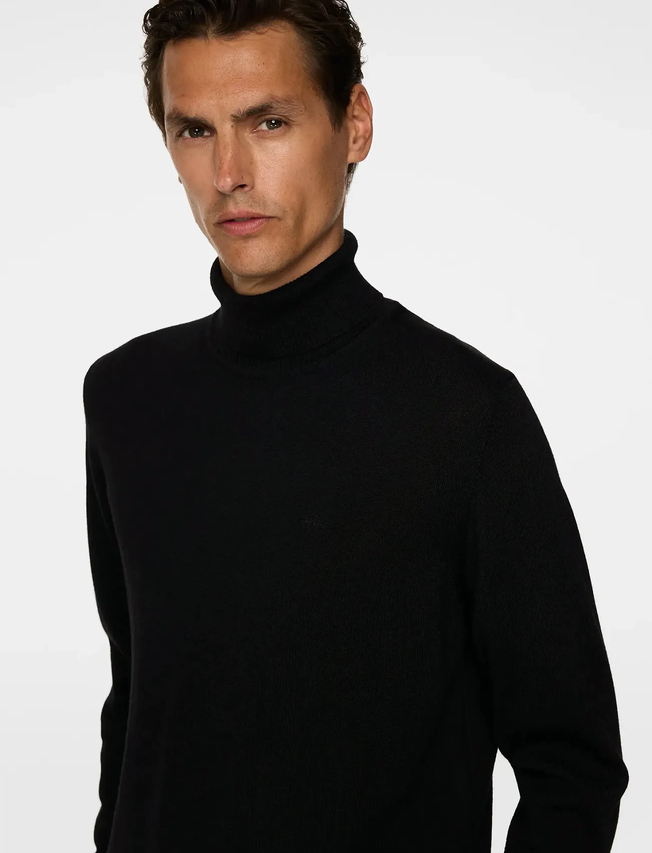 J. Lindeberg - Kaden Merino Turtle Neck - polokrage - black - 5