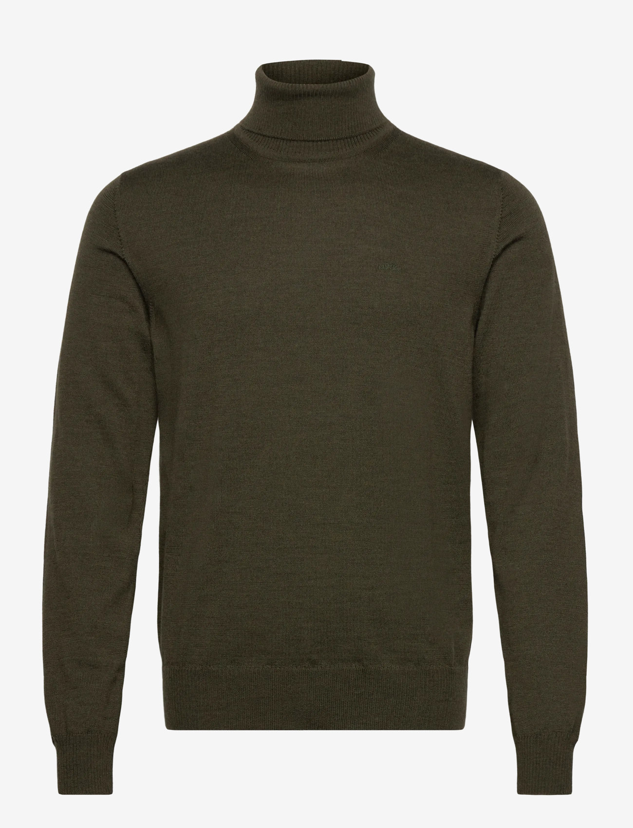 J. Lindeberg - Kaden Merino Turtle Neck - turtlenecks - forest green melange - 1