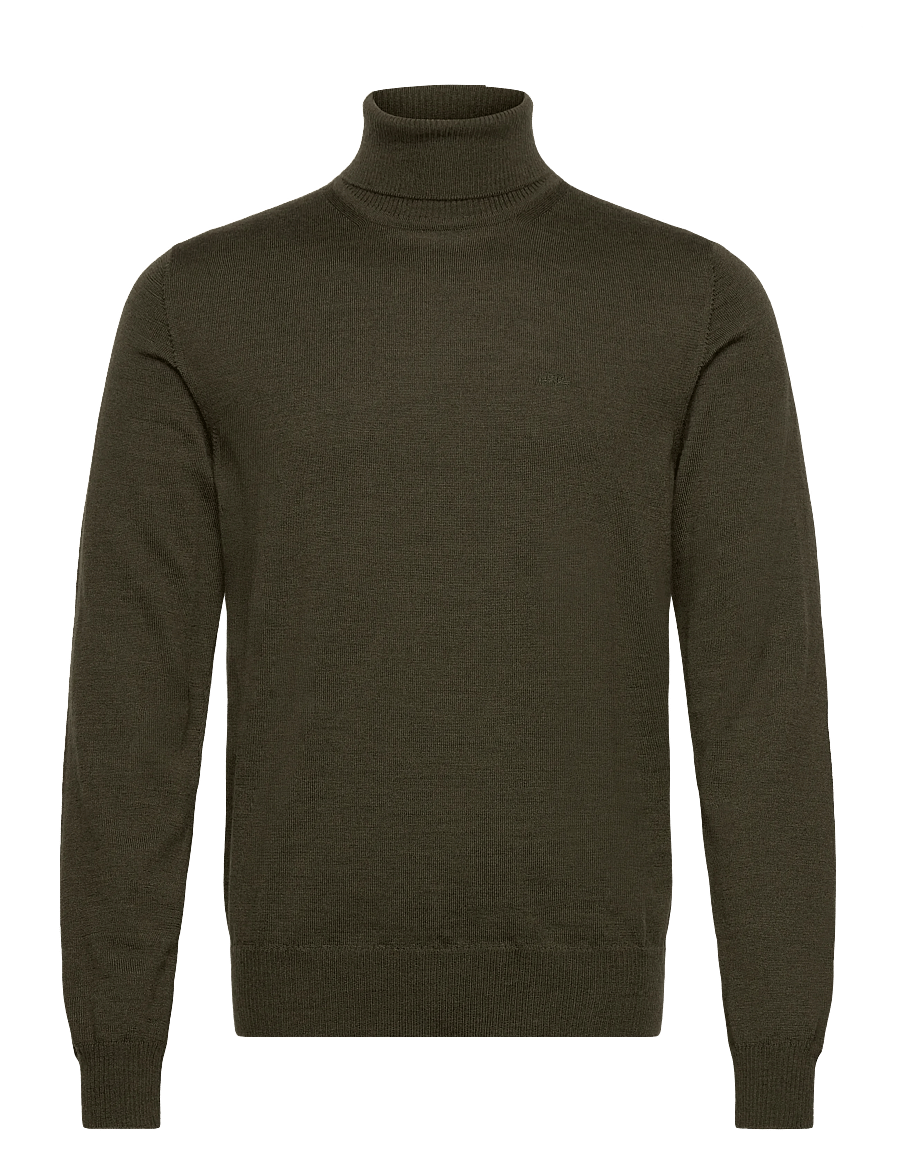 J. Lindeberg - Kaden Merino Turtle Neck - džemperi ar augstu apkakli - forest green melange - 1
