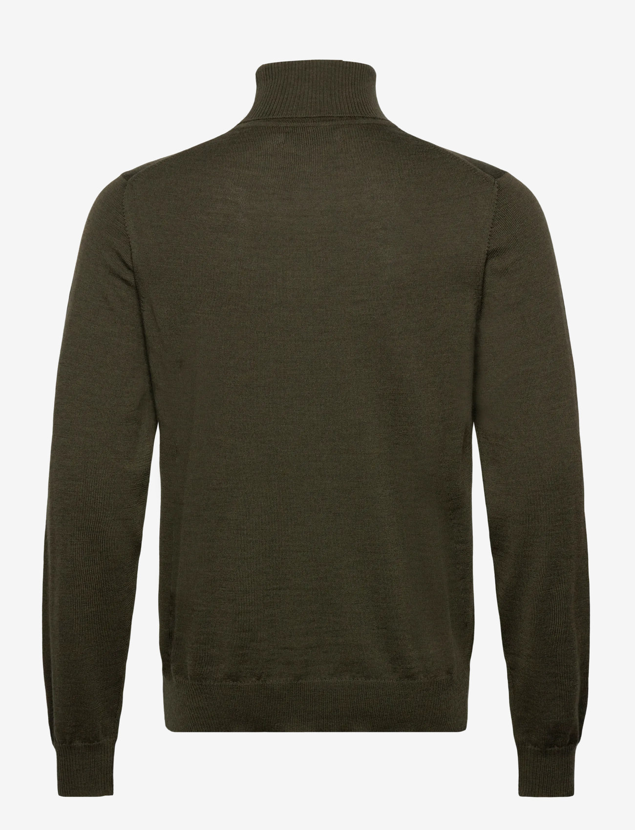 J. Lindeberg - Kaden Merino Turtle Neck - turtlenecks - forest green melange - 2