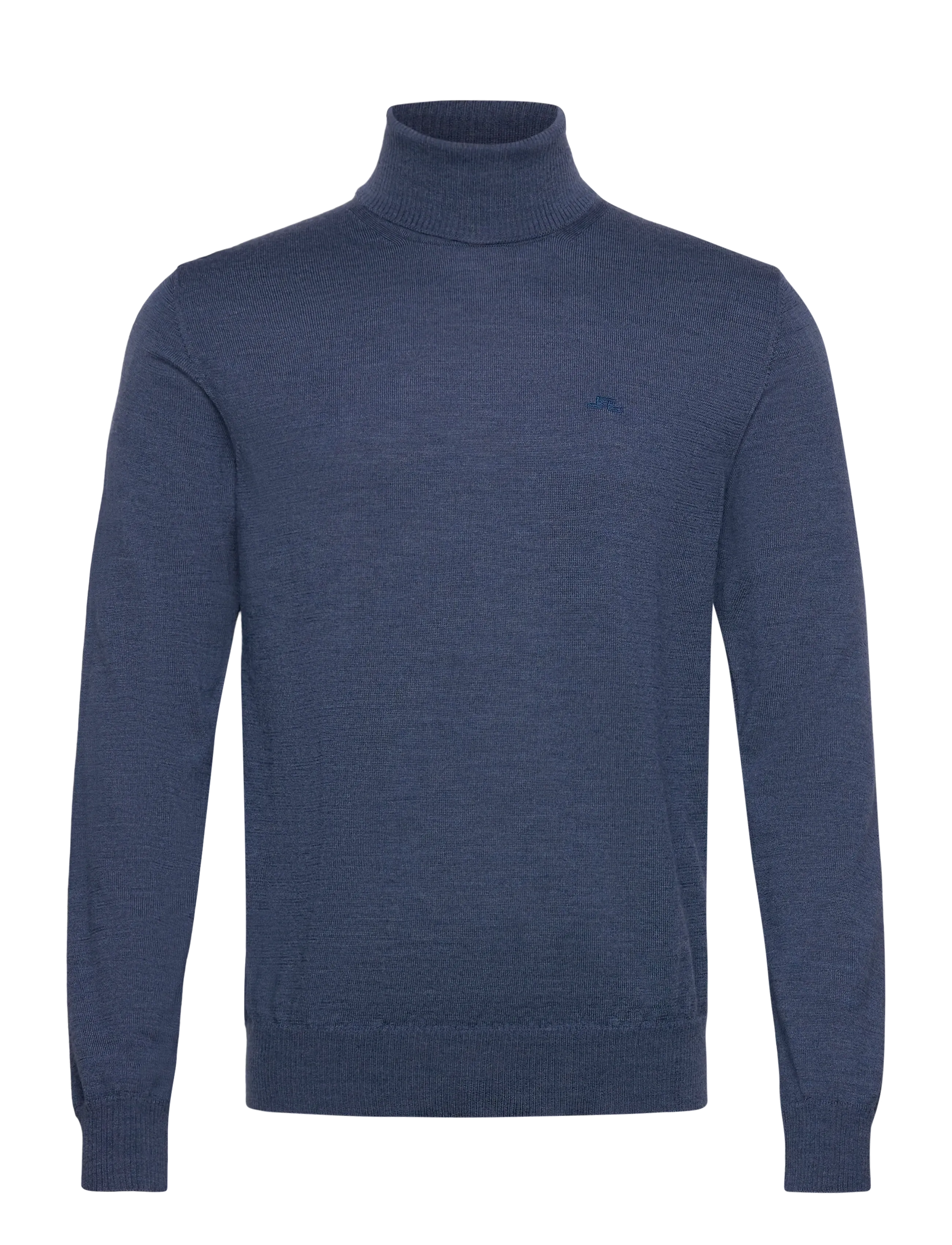 J. Lindeberg Kaden Merino Turtle Neck - Tøj - VINTAGE INDIGO MELANGE / blue