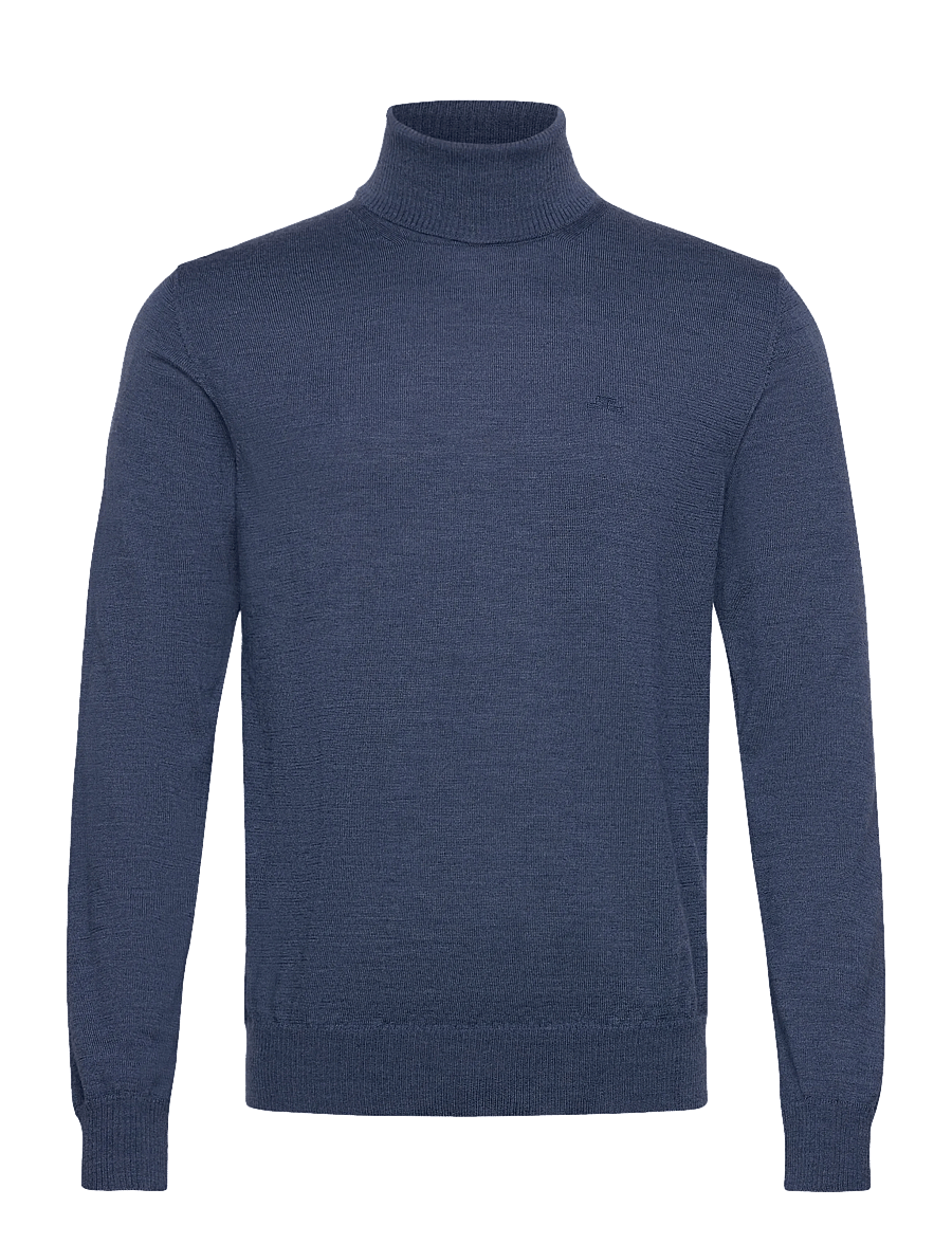 J. Lindeberg - Kaden Merino Turtle Neck - rullekraver - vintage indigo melange - 1