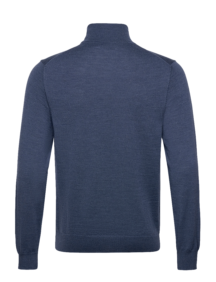J. Lindeberg - Kaden Merino Turtle Neck - rullekraver - vintage indigo melange - 2