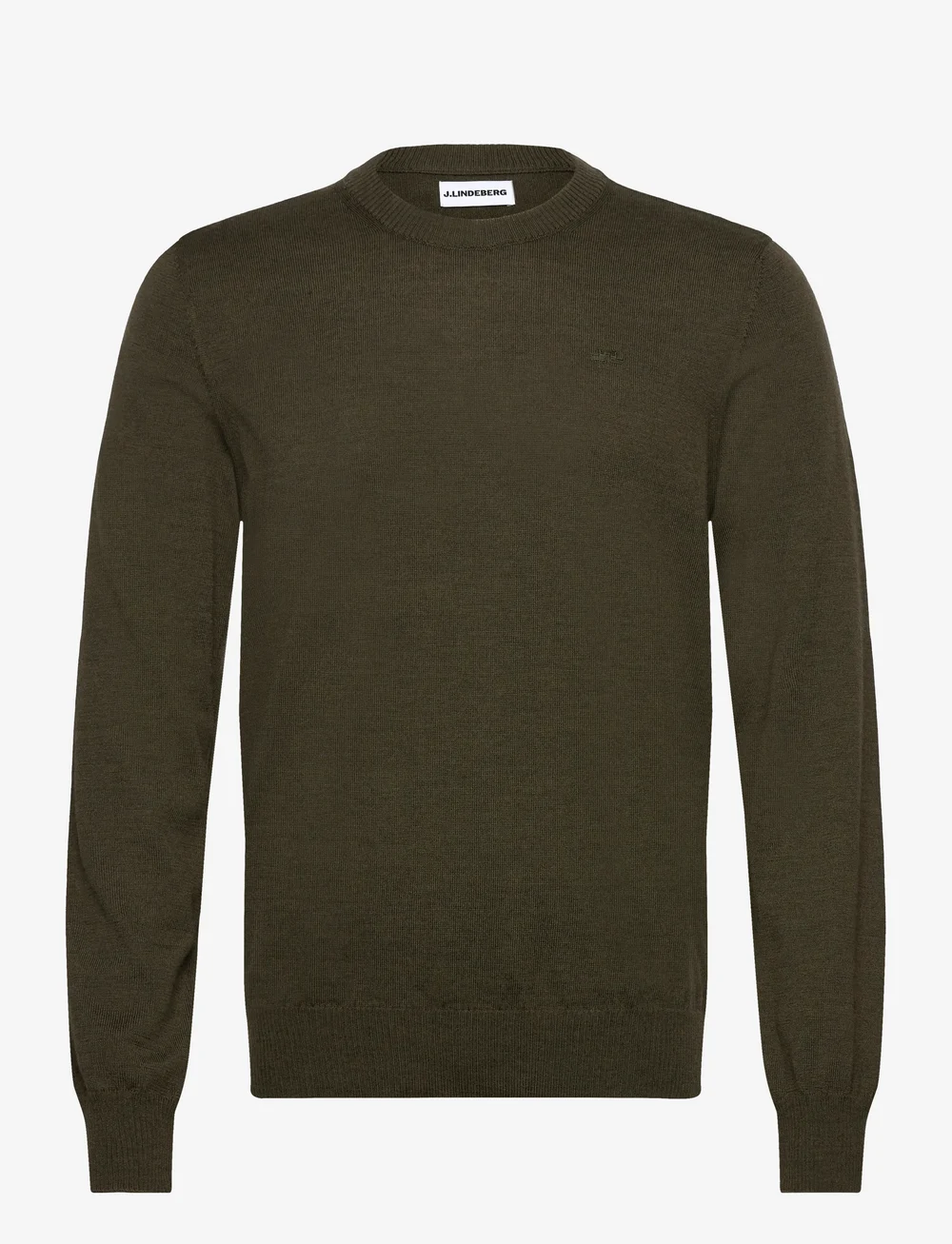 J. Lindeberg - Keane Merino Crew Neck - rund hals - forest green melange - 1