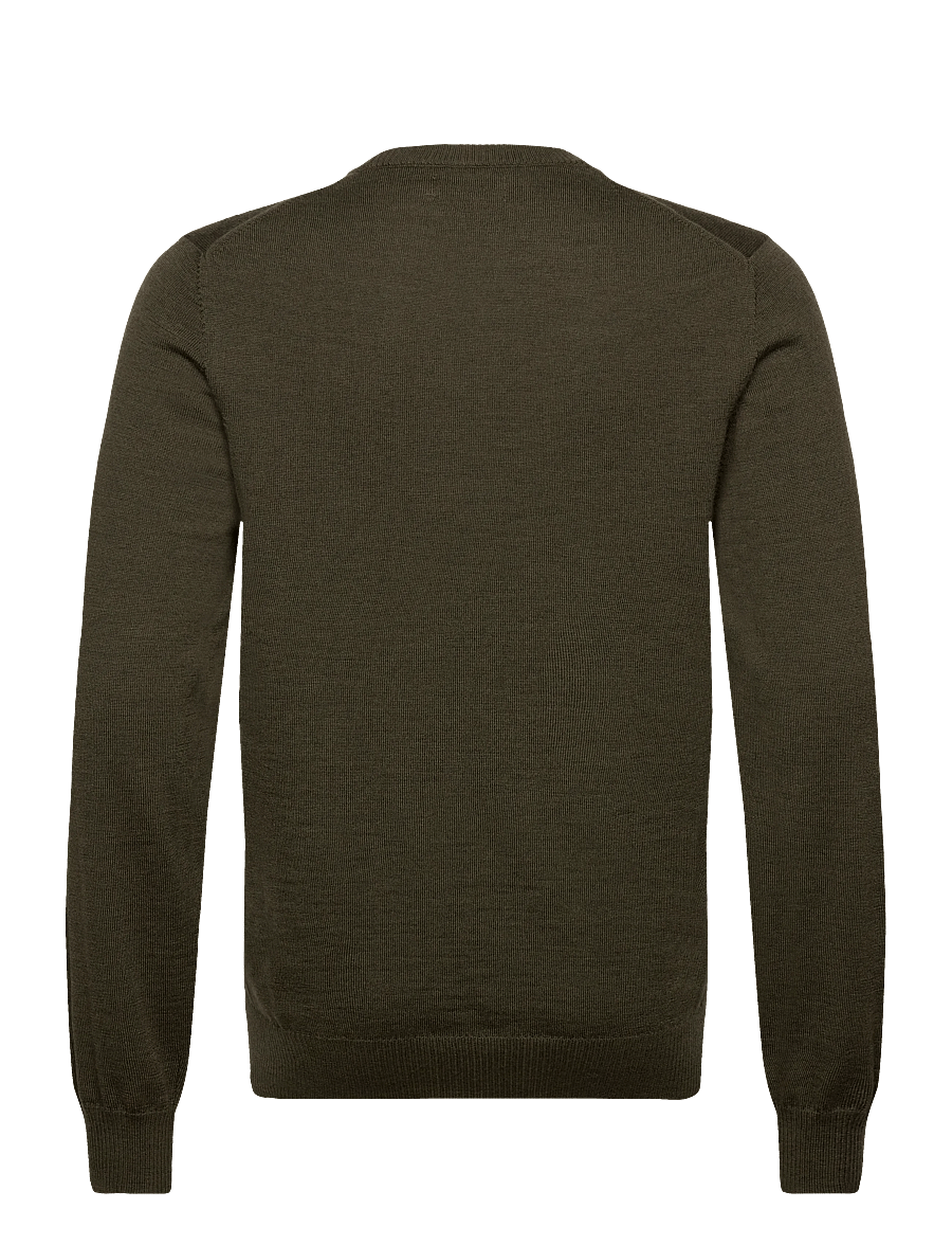 J. Lindeberg - Keane Merino Crew Neck - ronde hals - forest green melange - 2