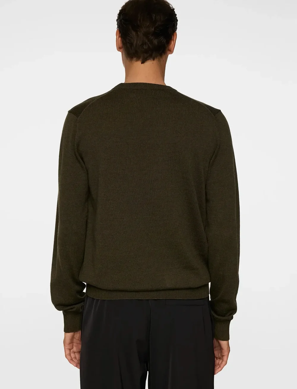 J. Lindeberg - Keane Merino Crew Neck - rund hals - forest green melange - 3