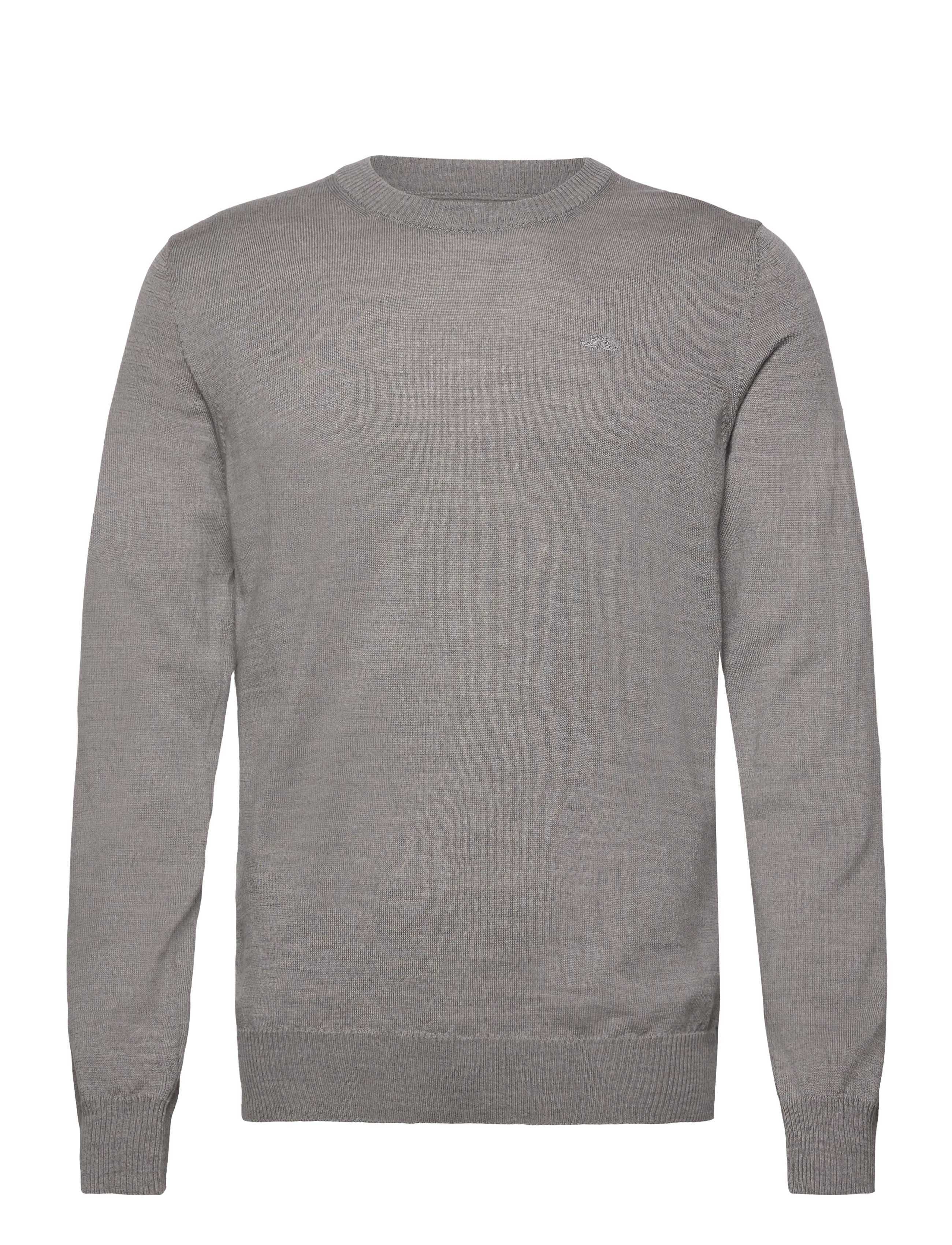 J. Lindeberg - Keane Merino Crew Neck - ronde hals - light grey melange - 1