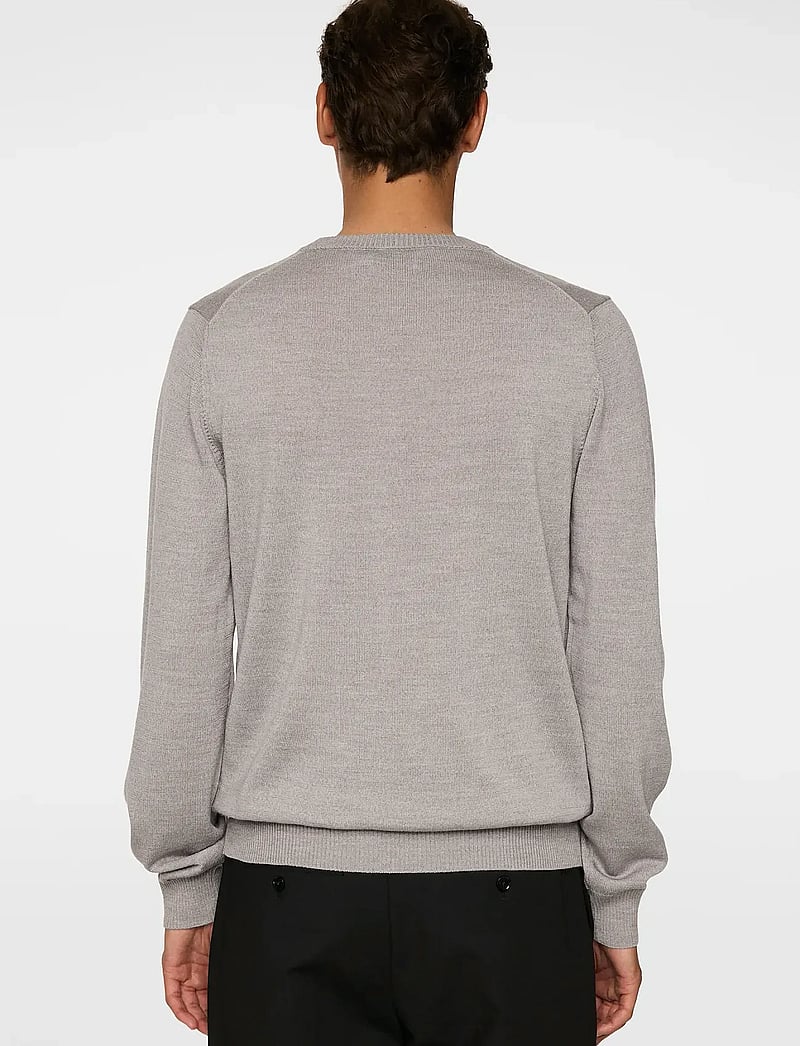 J. Lindeberg - Keane Merino Crew Neck - megztiniai su apvalia apykakle - light grey melange - 3
