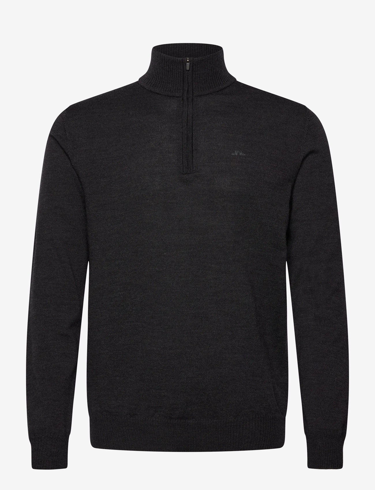 J. Lindeberg - Kiyan Merino Quarter Zip - half zip - dark grey melange - 1